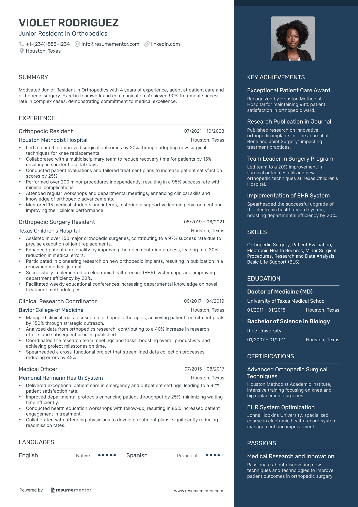 Junior Resident in Orthopedics