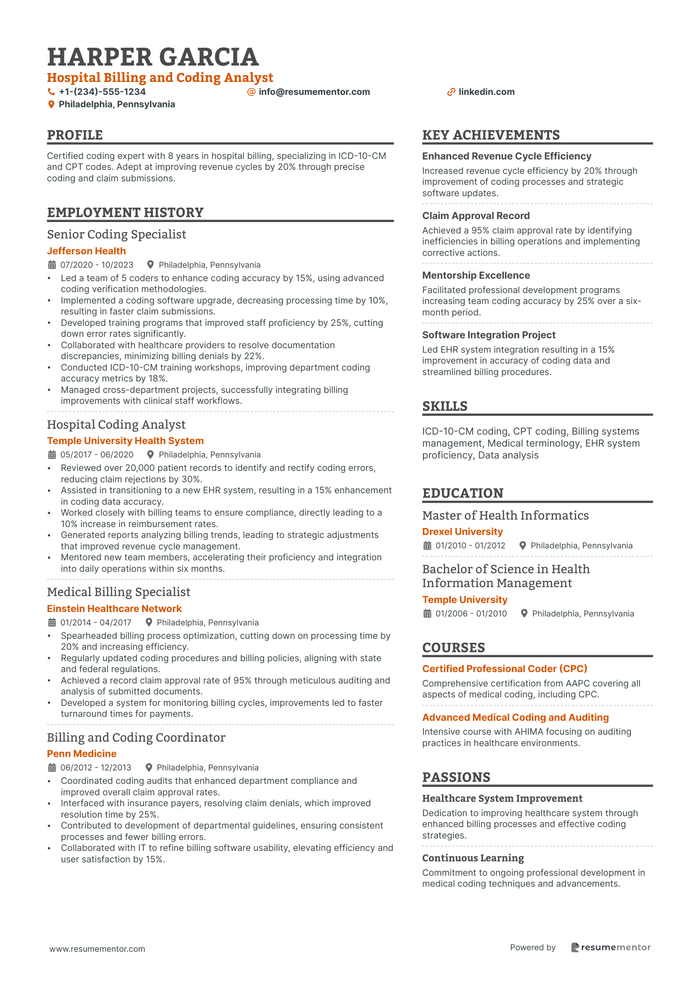 Hospital Billing and Coding Analyst