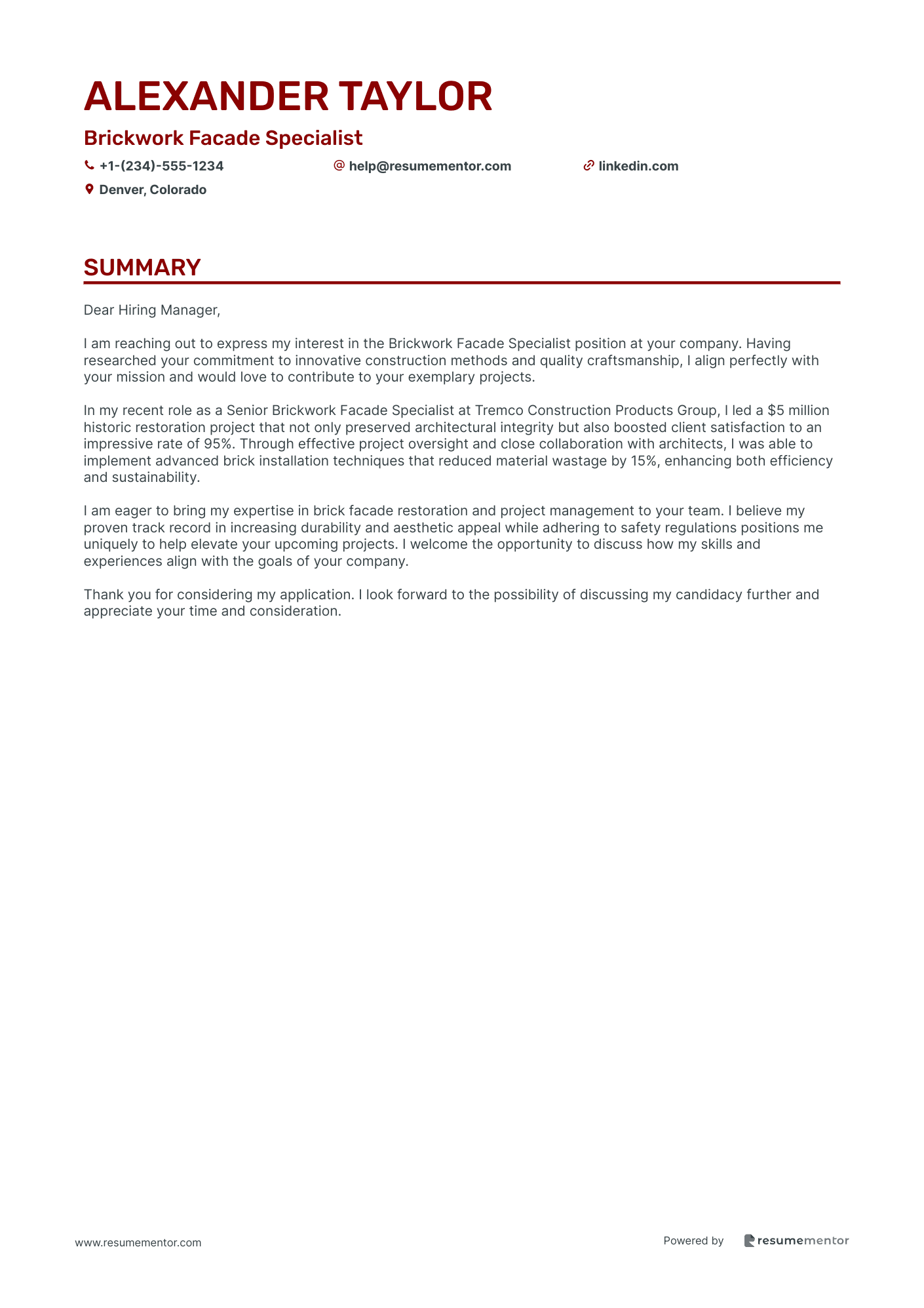 Brickwork Facade Specialist