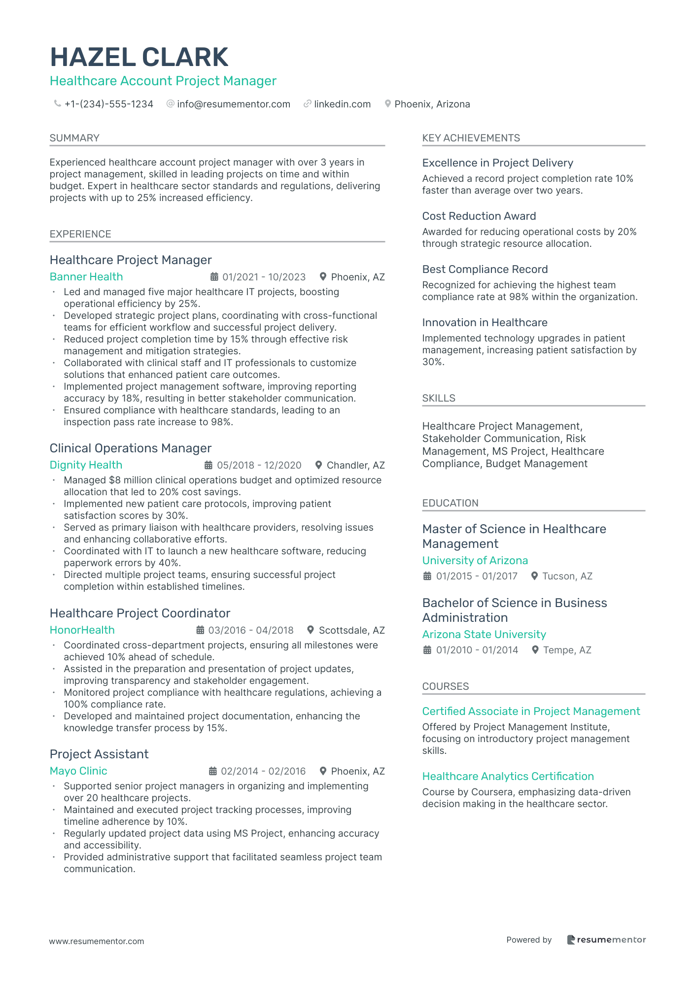 Healthcare Account Project Manager