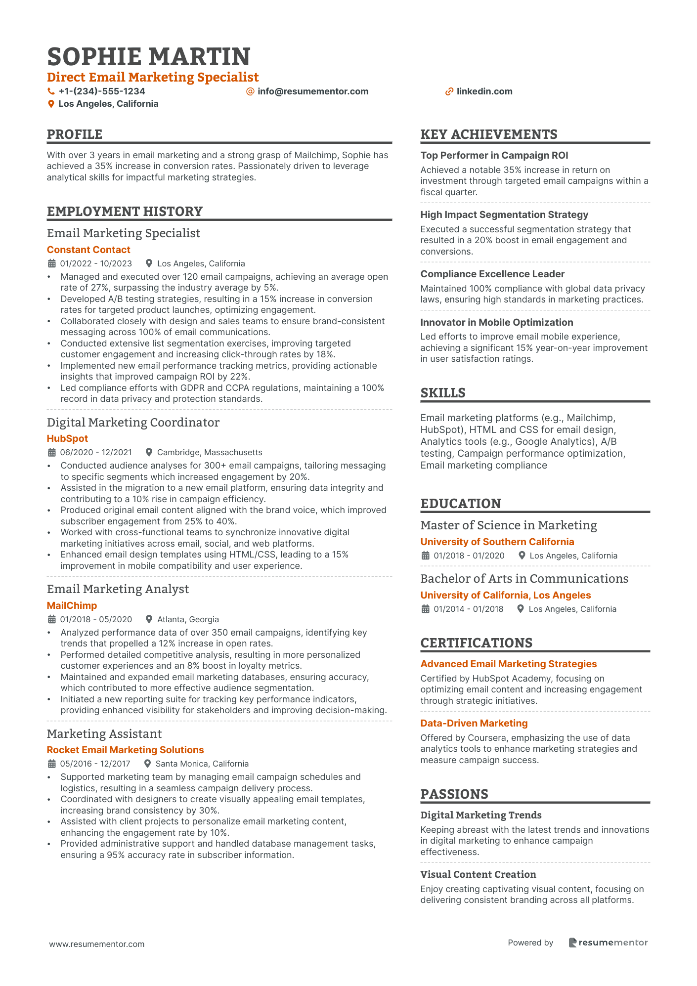 Direct Email Marketing Specialist