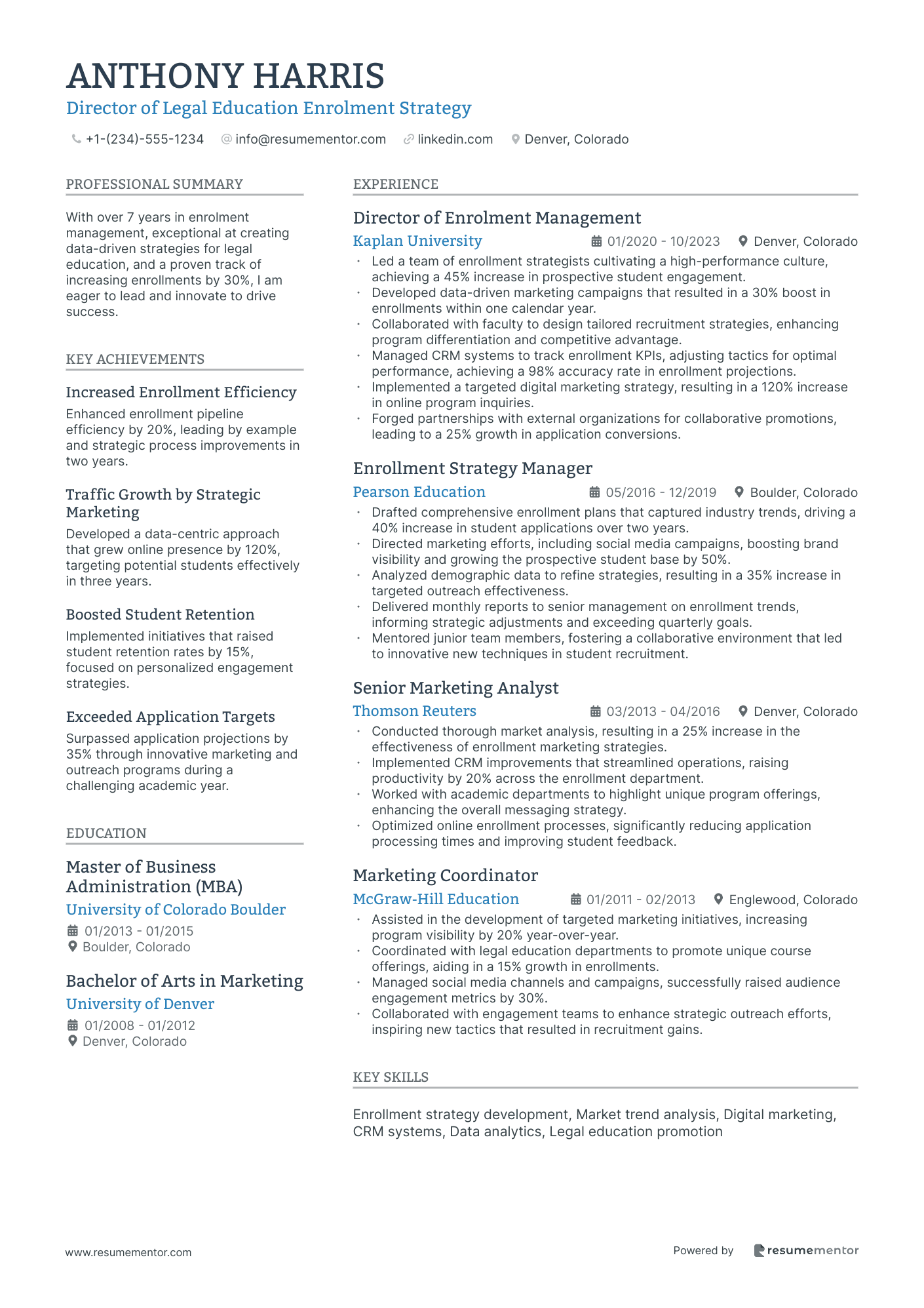 Director of Legal Education Enrolment Strategy