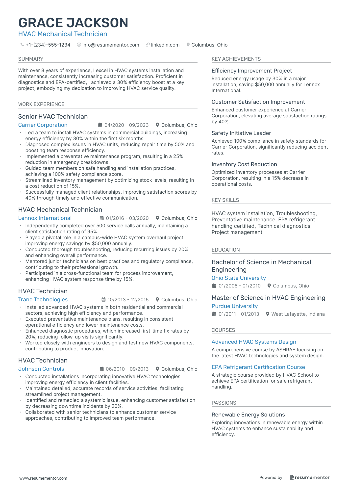 HVAC Mechanical Technician