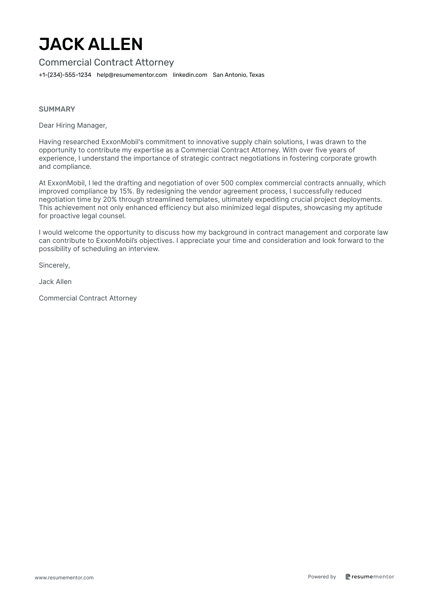 Commercial Contract Attorney
