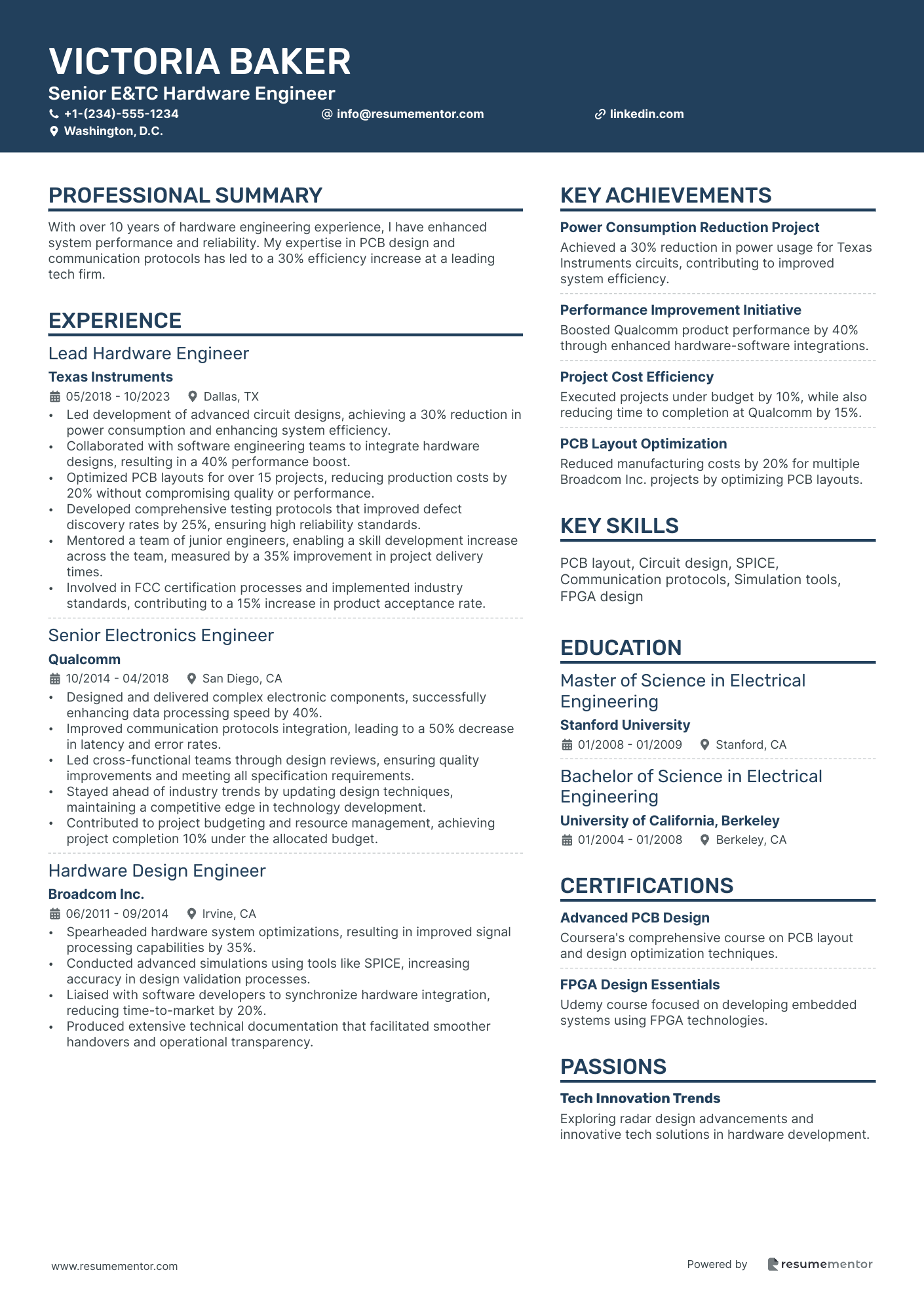 Senior E&TC Hardware Engineer