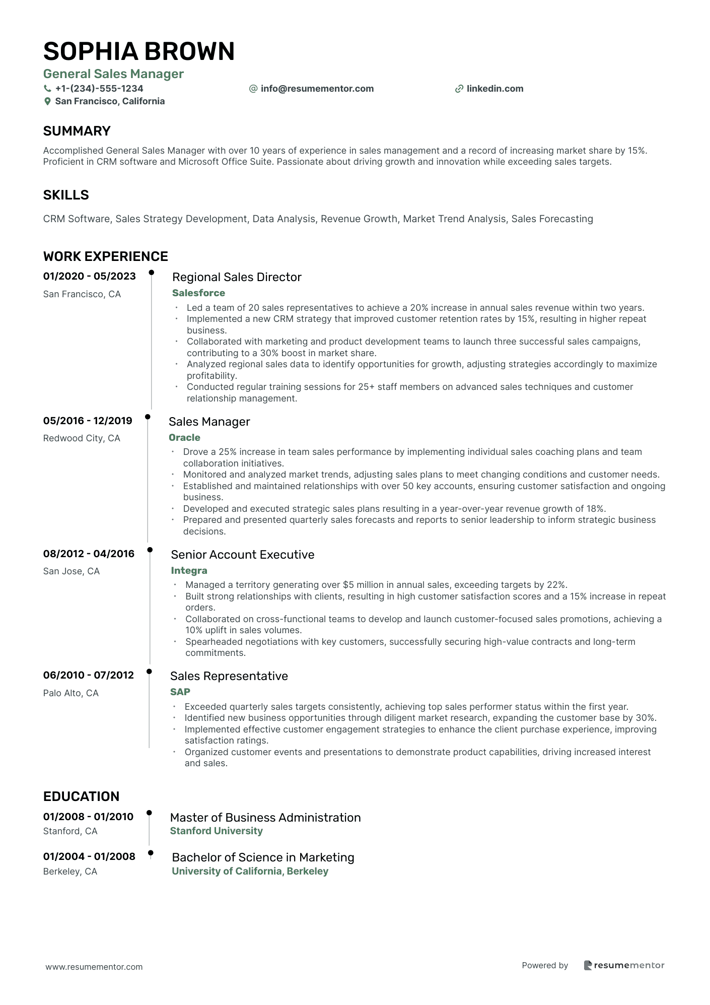 General Sales Manager