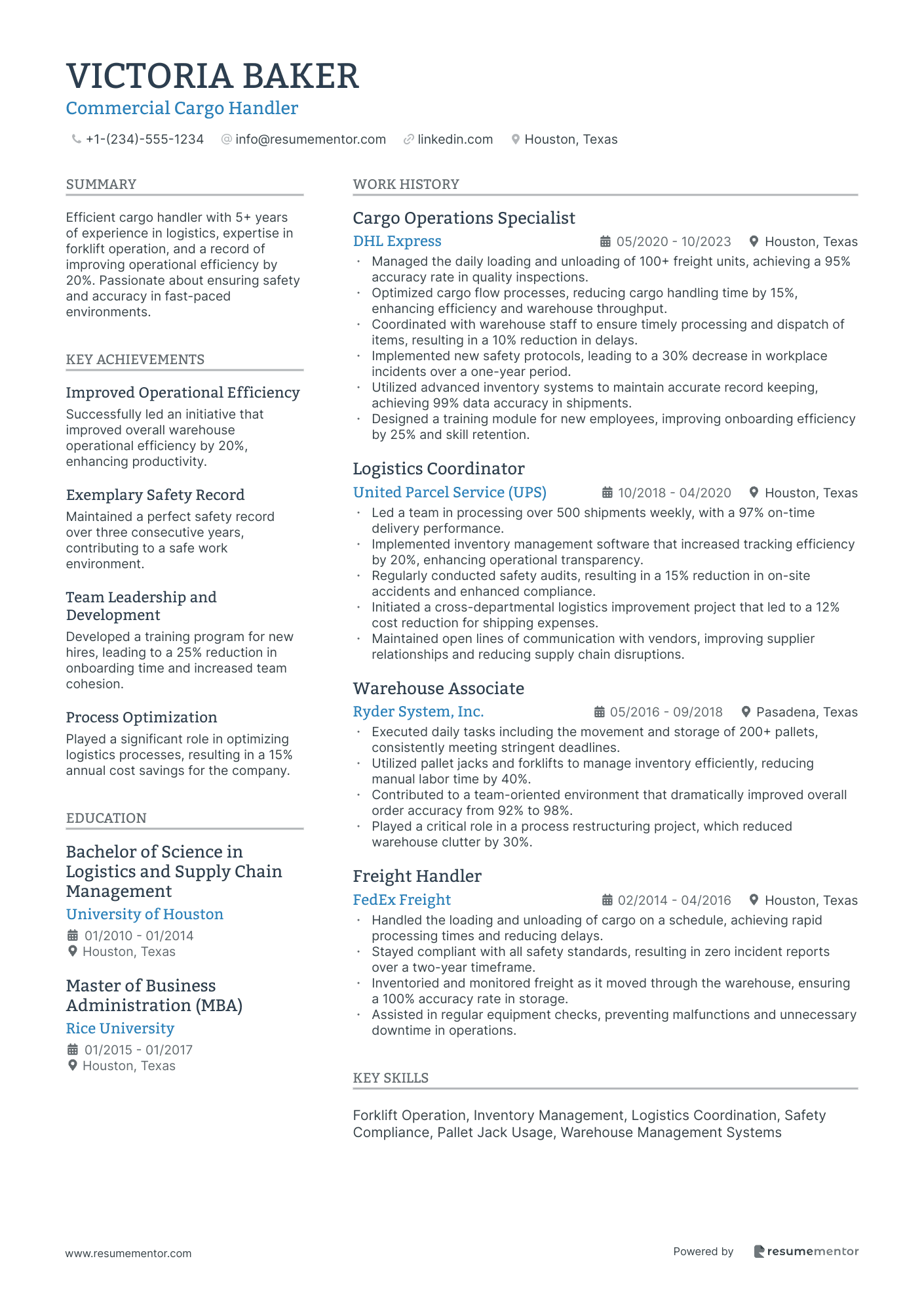 Commercial Cargo Handler
