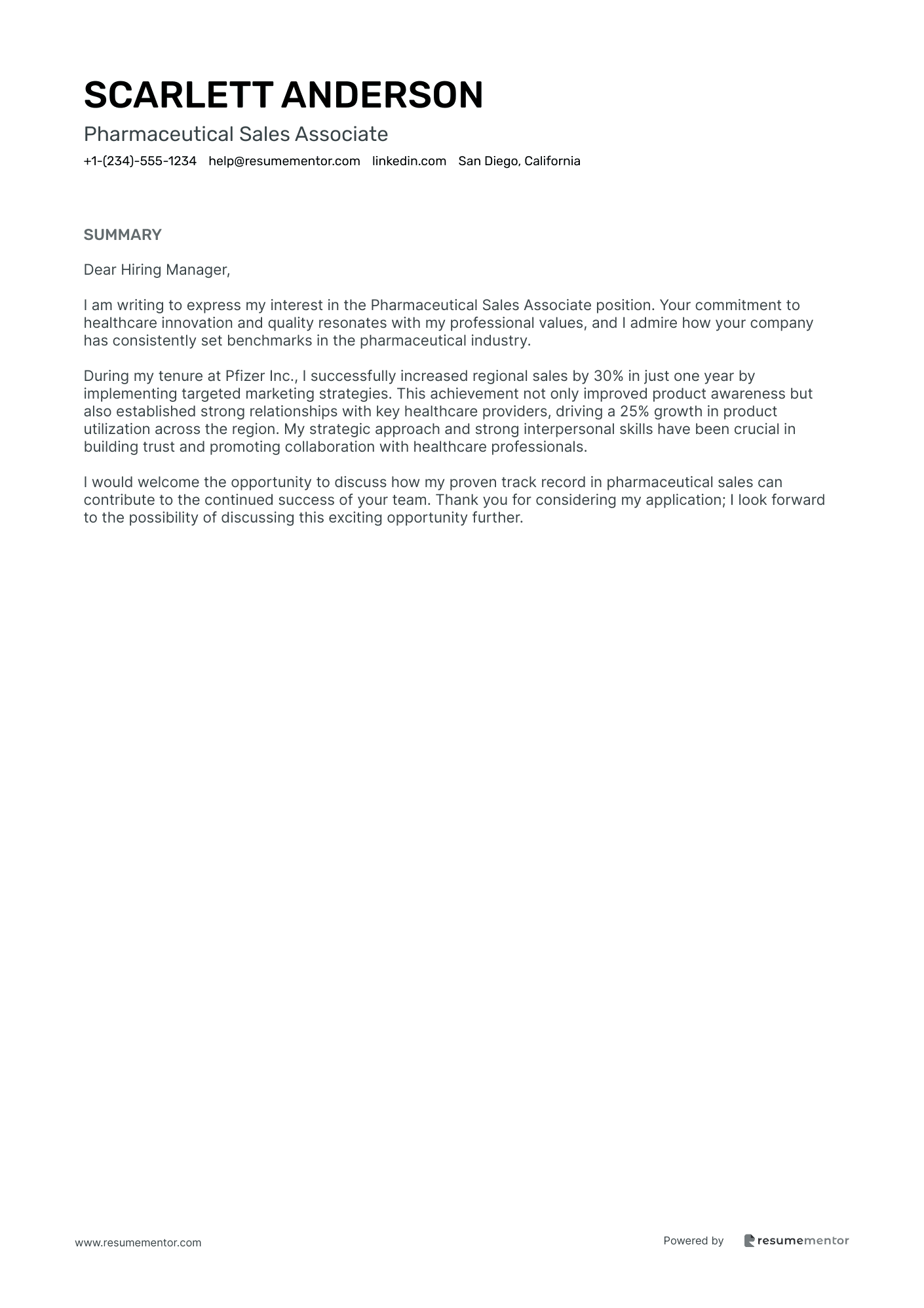 Pharmaceutical Sales Associate