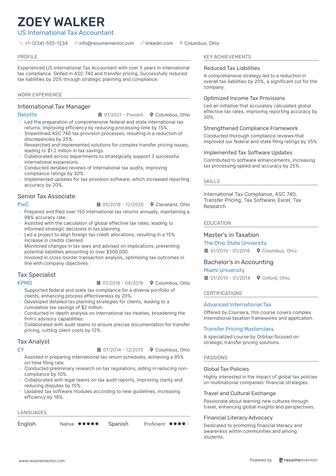 US International Tax Accountant