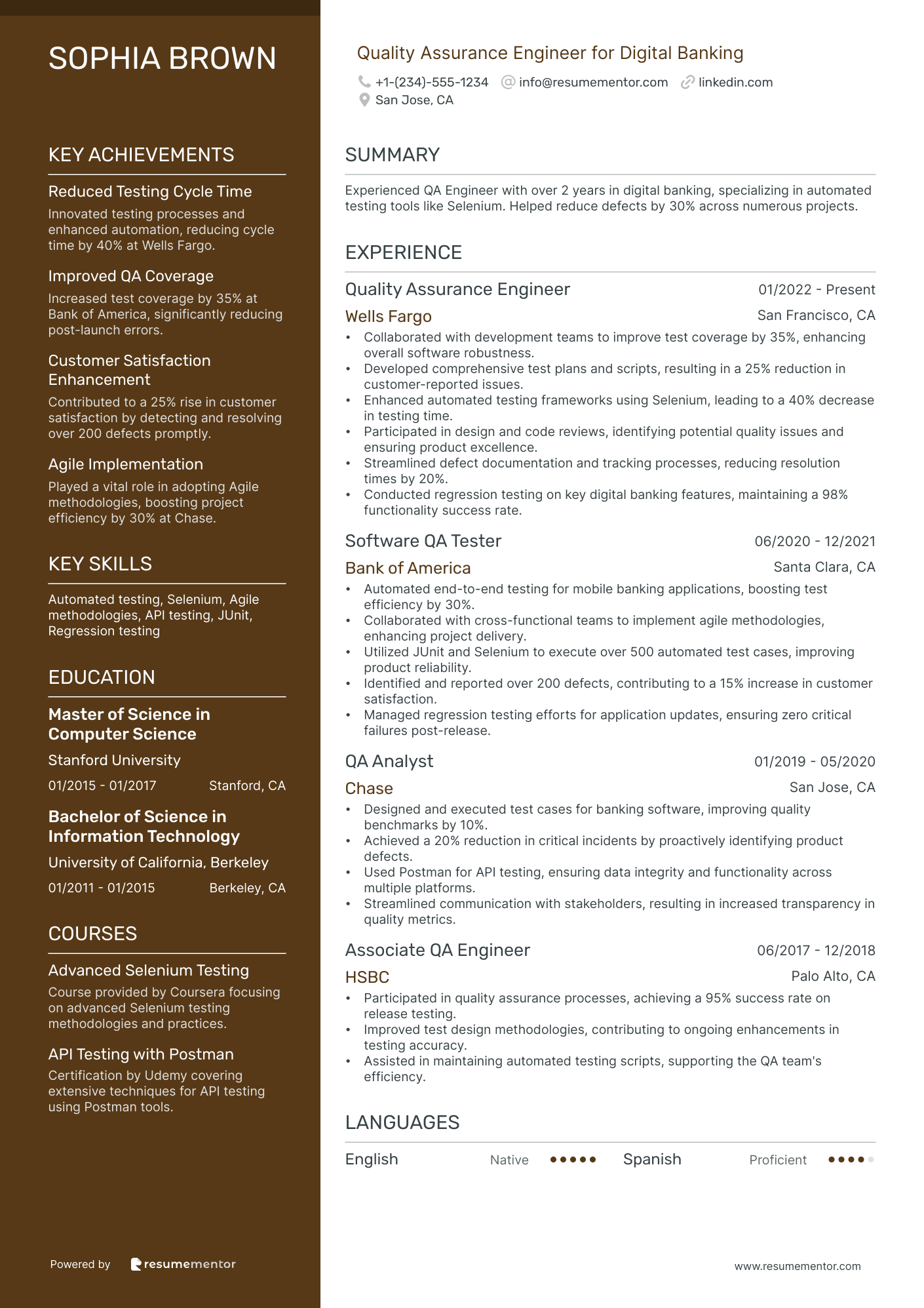 Quality Assurance Engineer for Digital Banking