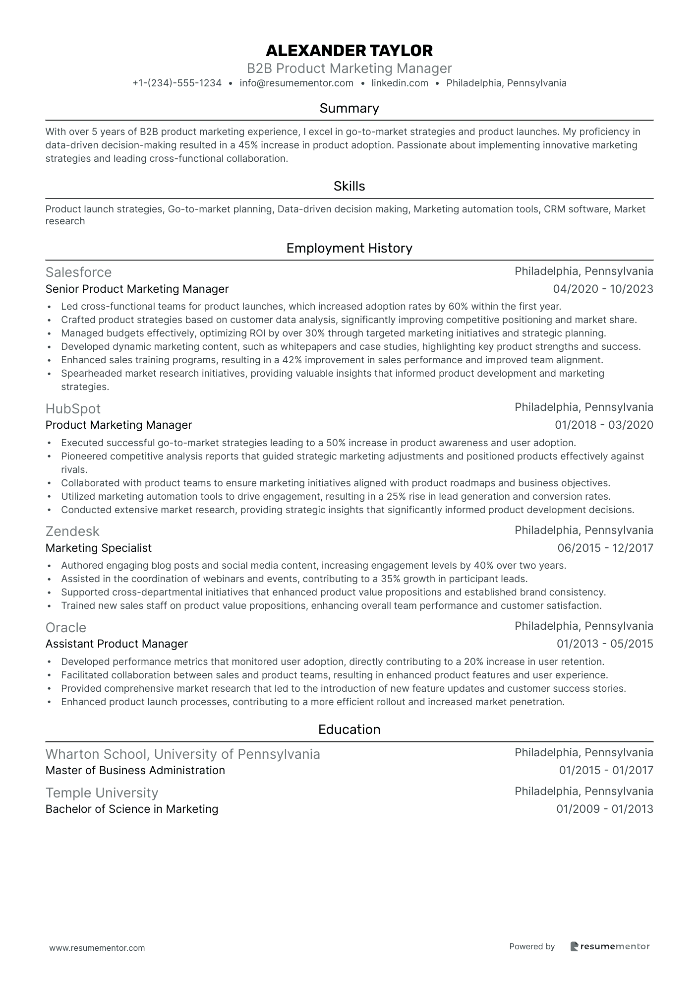 B2B Product Marketing Manager