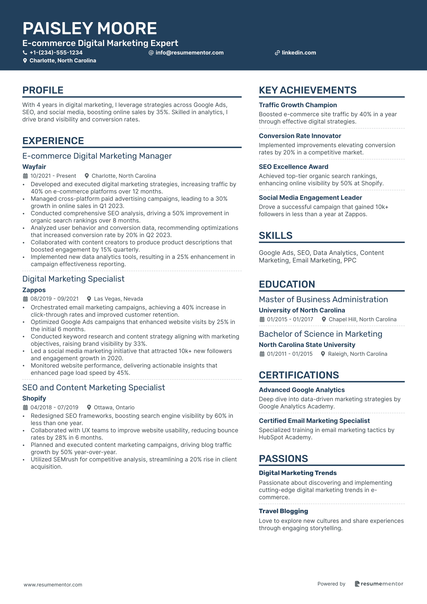 E commerce Digital Marketing Expert