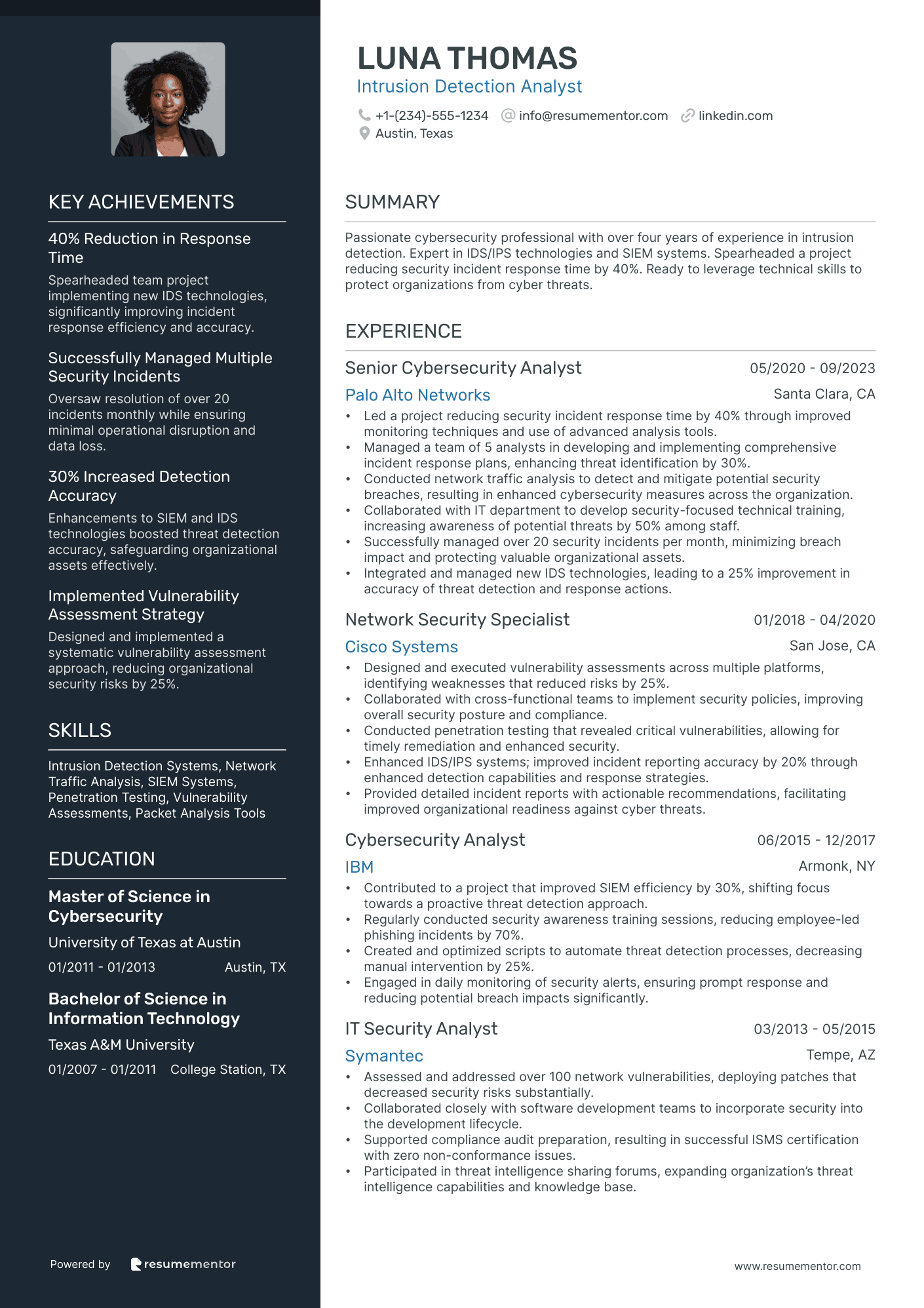 Intrusion Detection Analyst