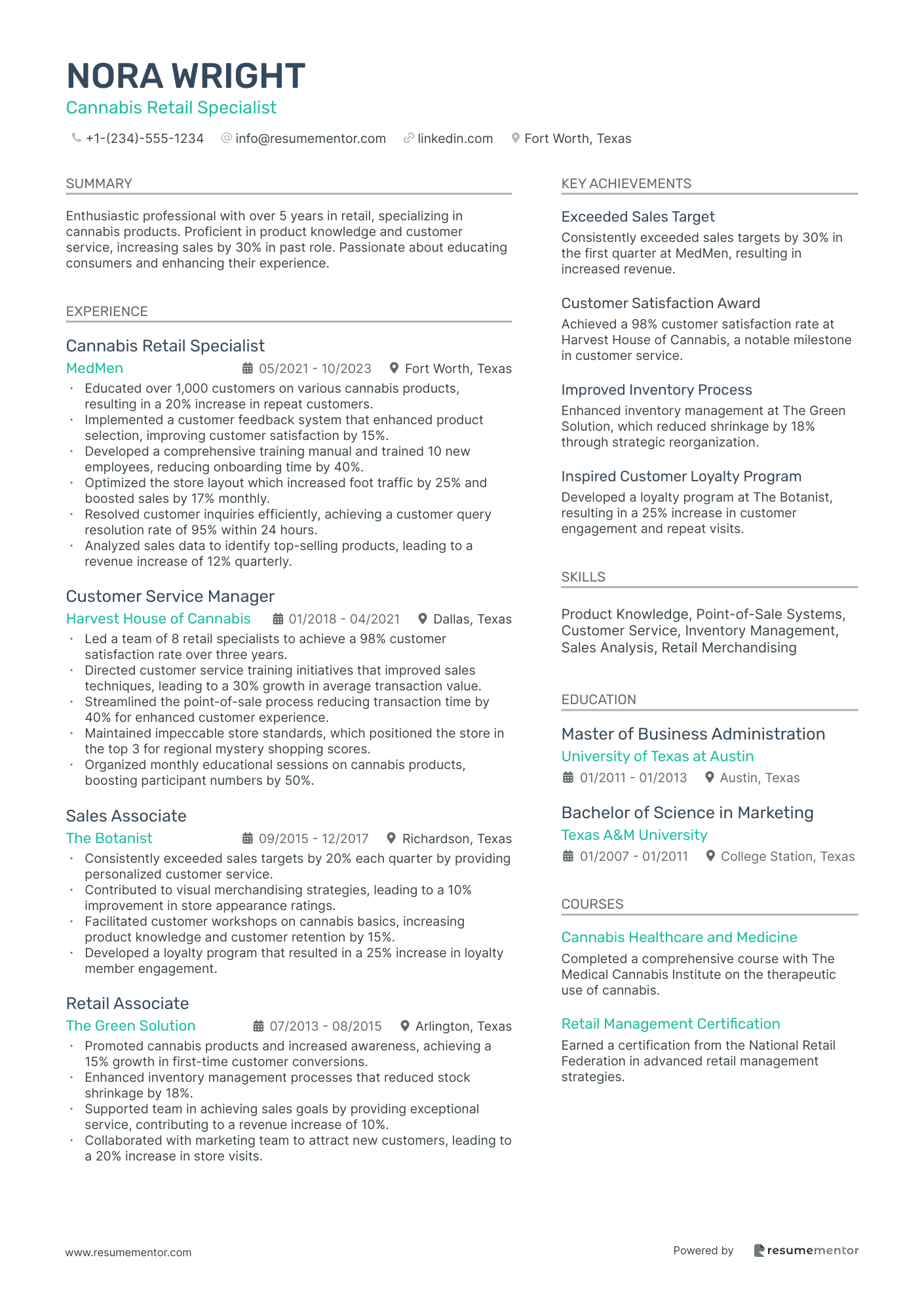 Cannabis Retail Specialist
