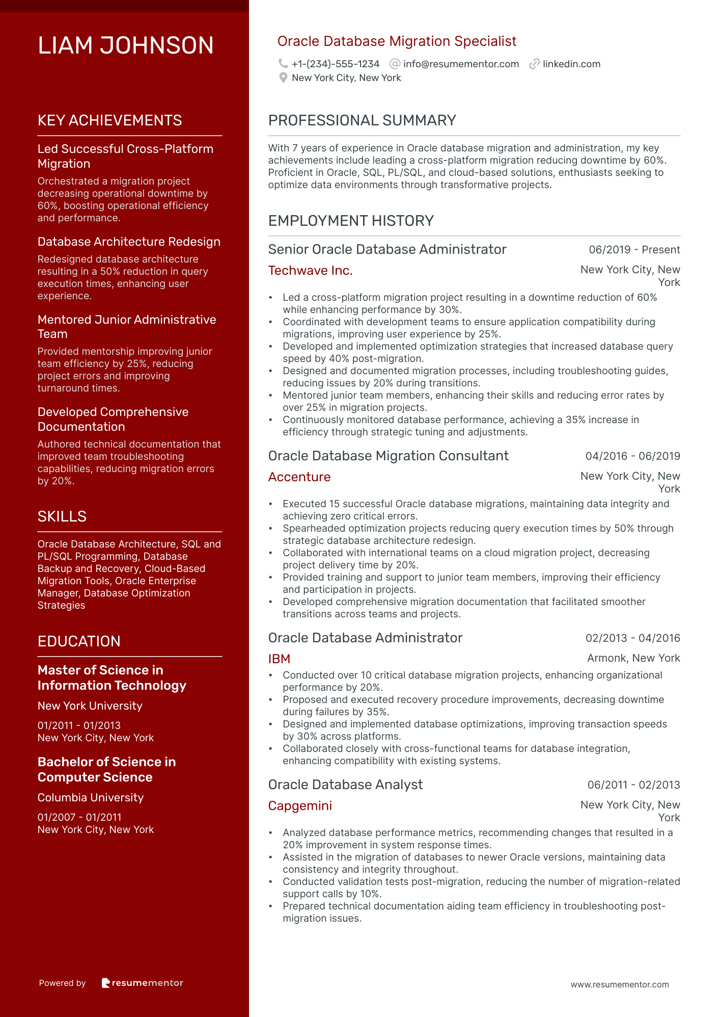 Oracle Database Migration Specialist