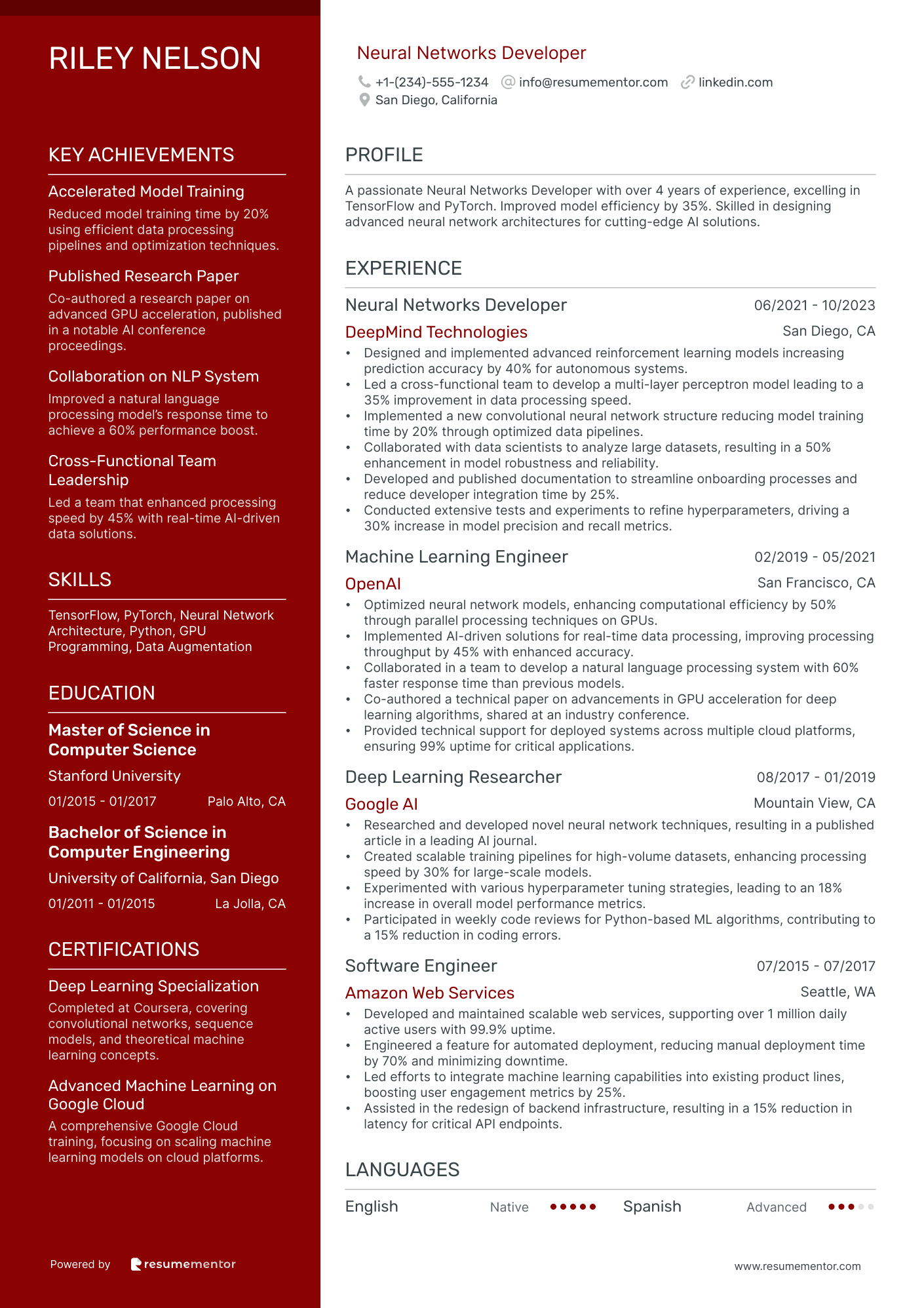 Neural Networks Developer