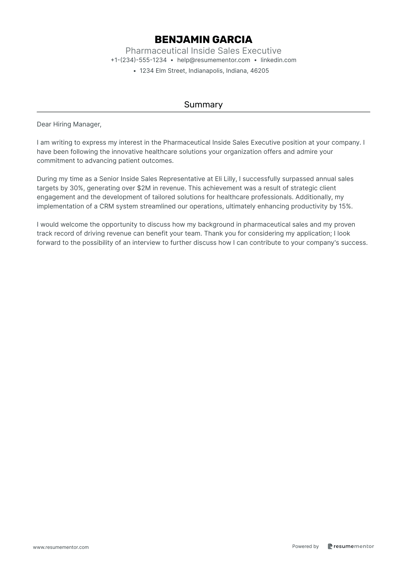 Pharmaceutical Inside Sales Executive