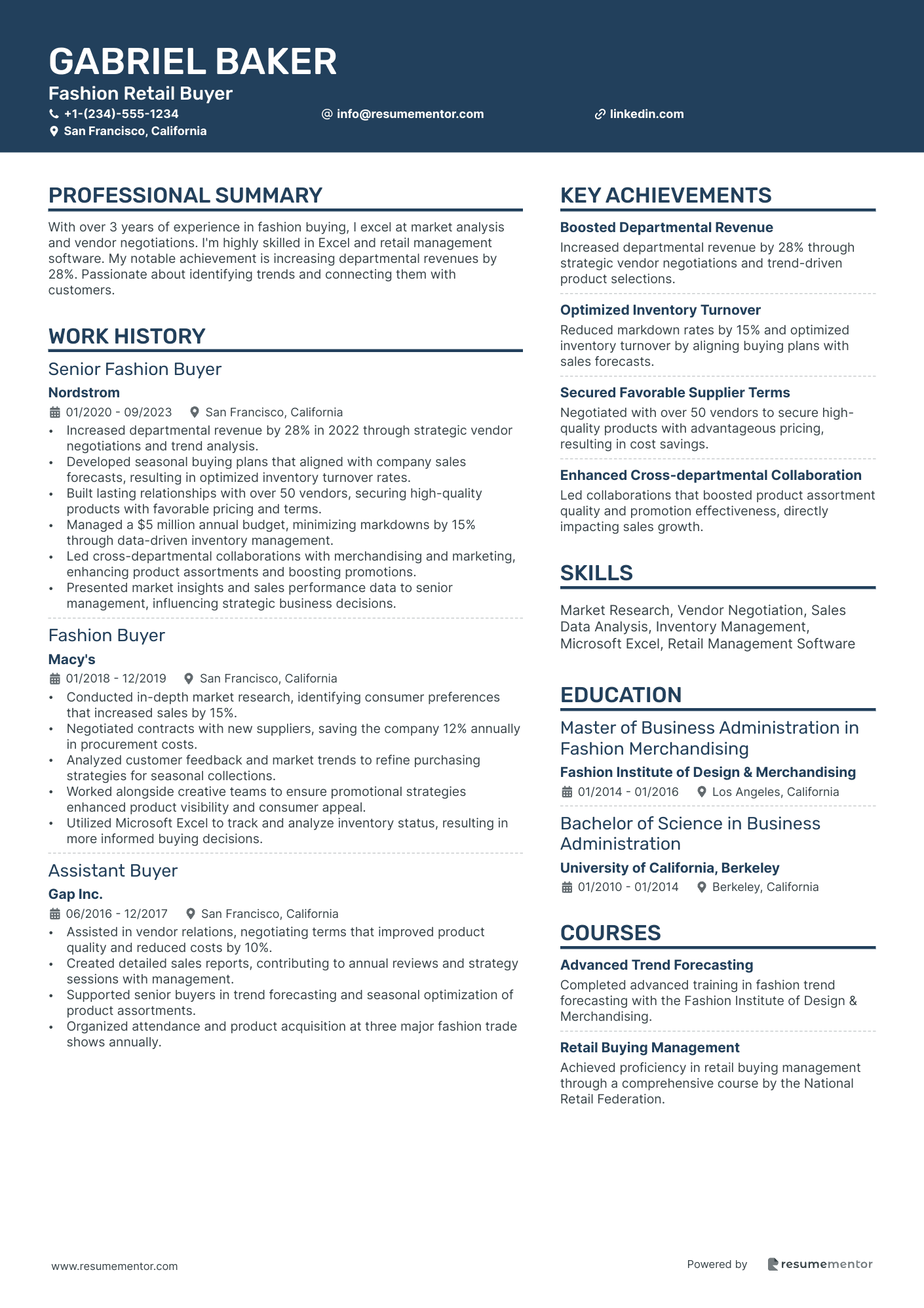 Fashion Retail Buyer