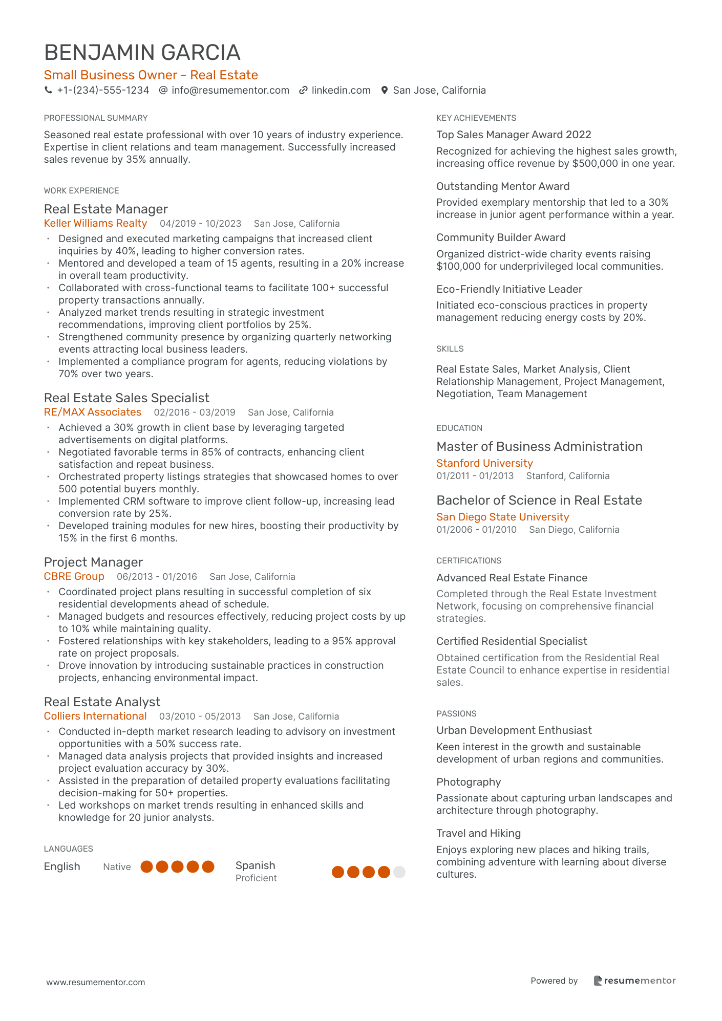 Small Business Owner Real Estate