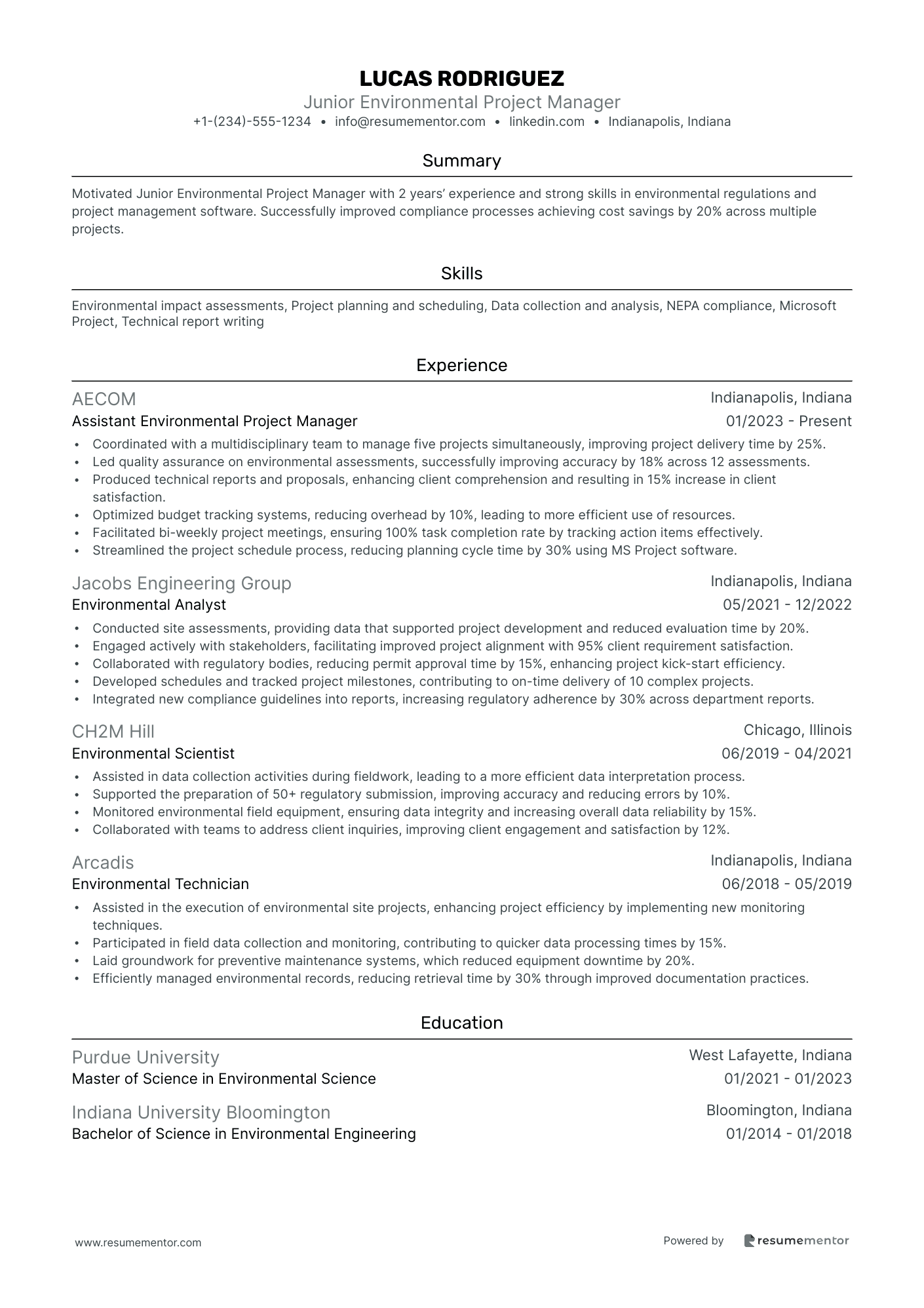 Junior Environmental Project Manager