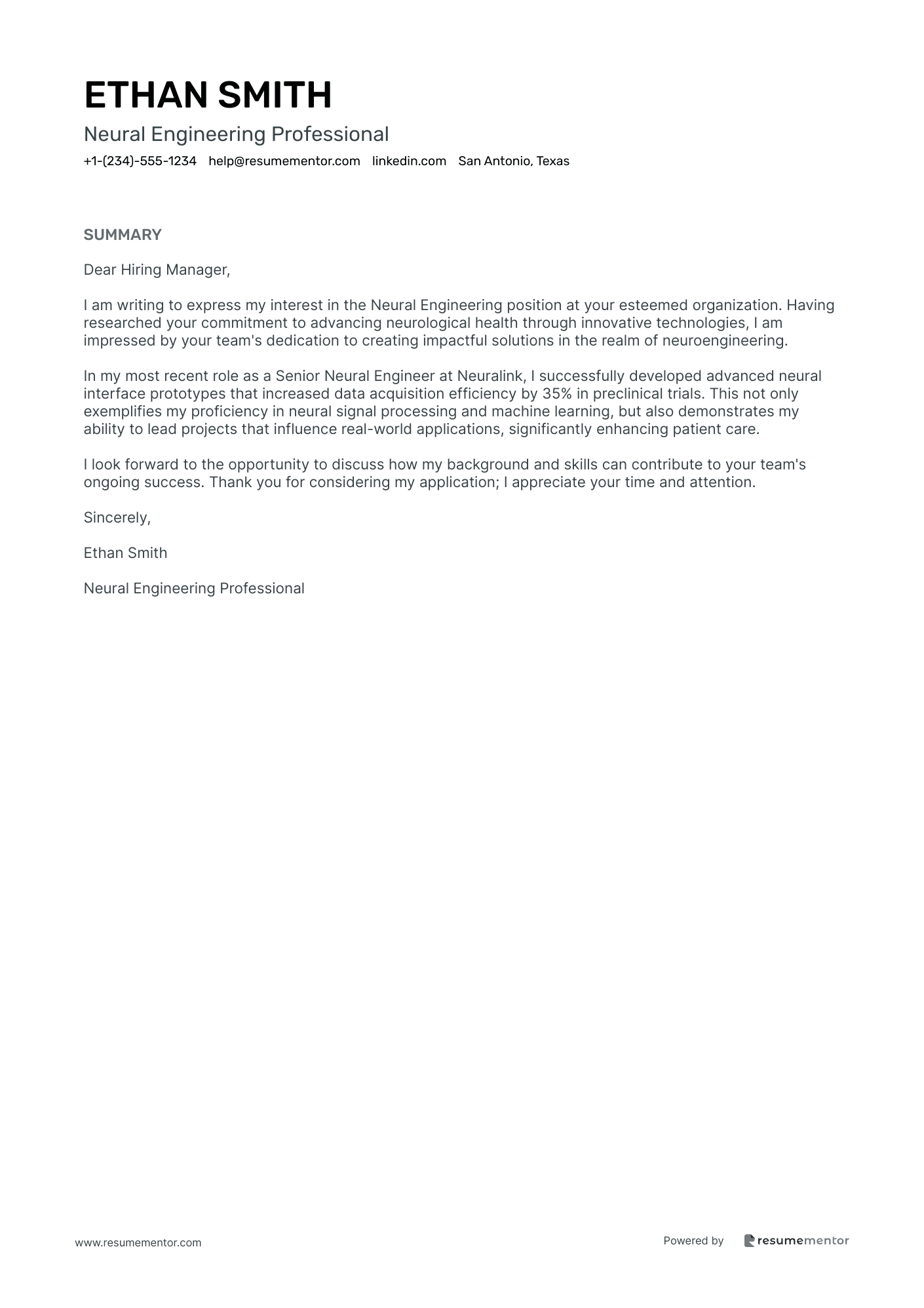 Neural Engineering Professional