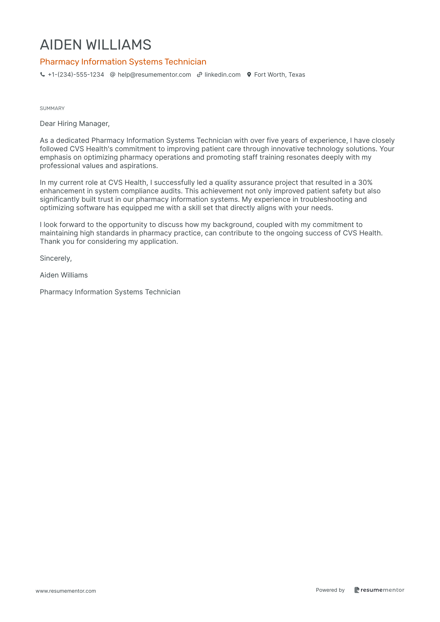 Pharmacy Information Systems Technician