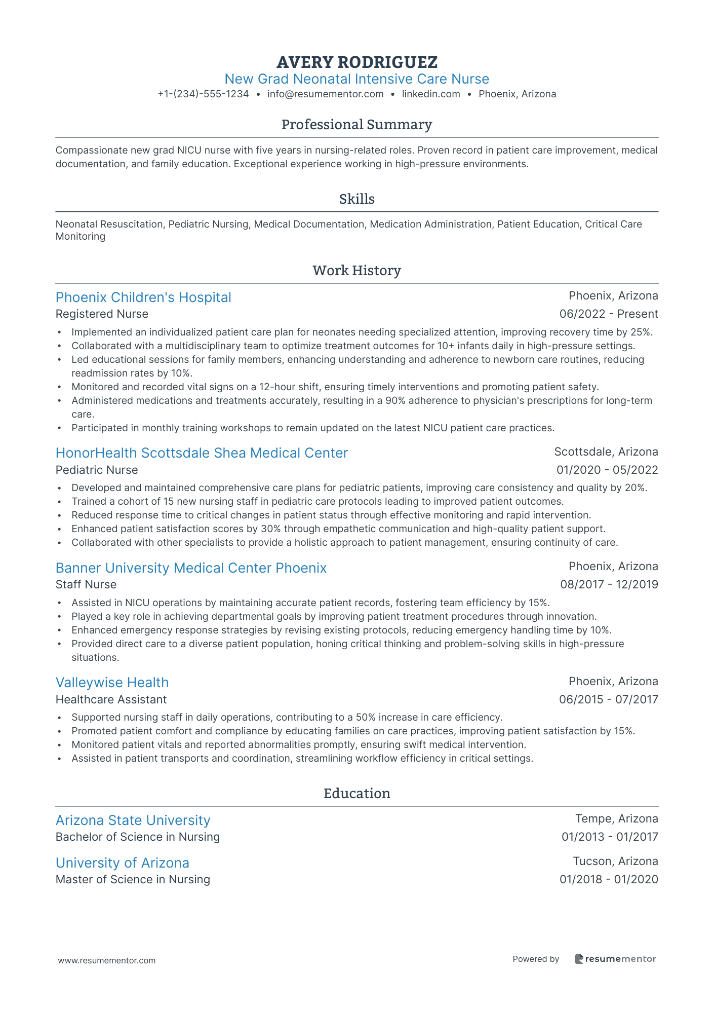 New Grad Neonatal Intensive Care Nurse