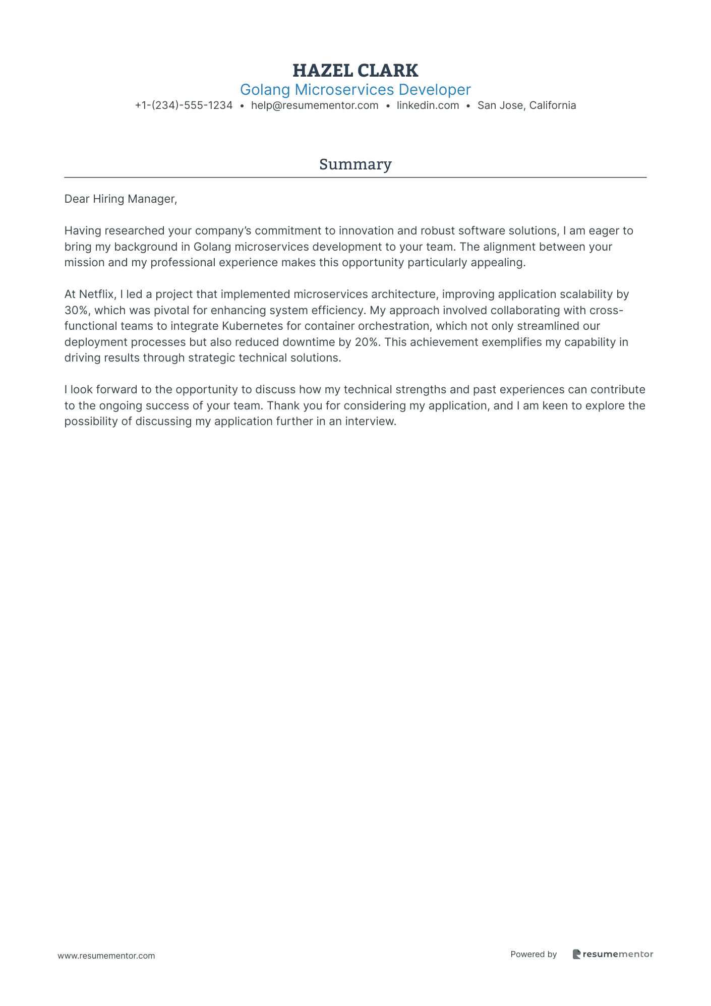 Golang Microservices Developer