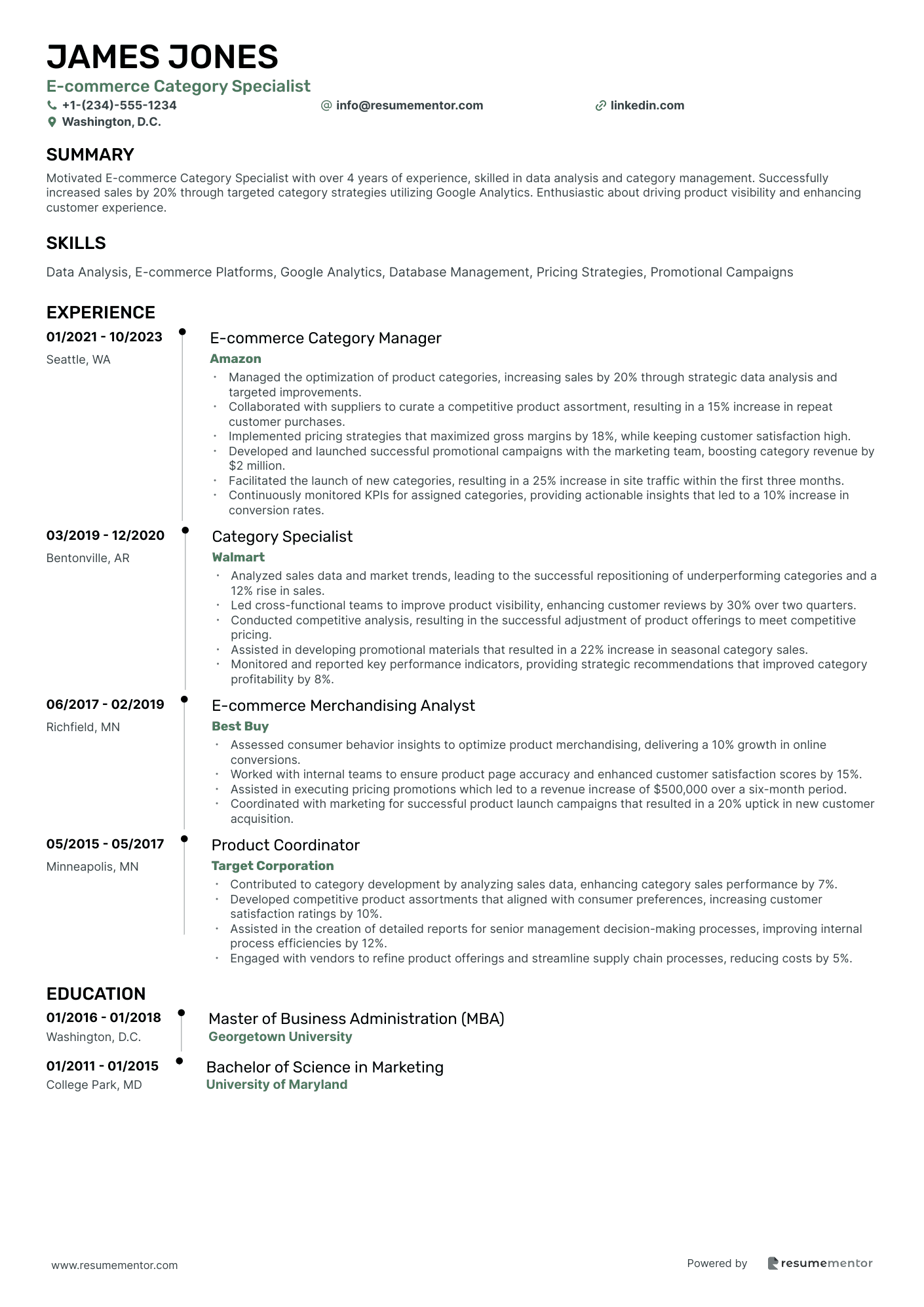 E commerce Category Specialist