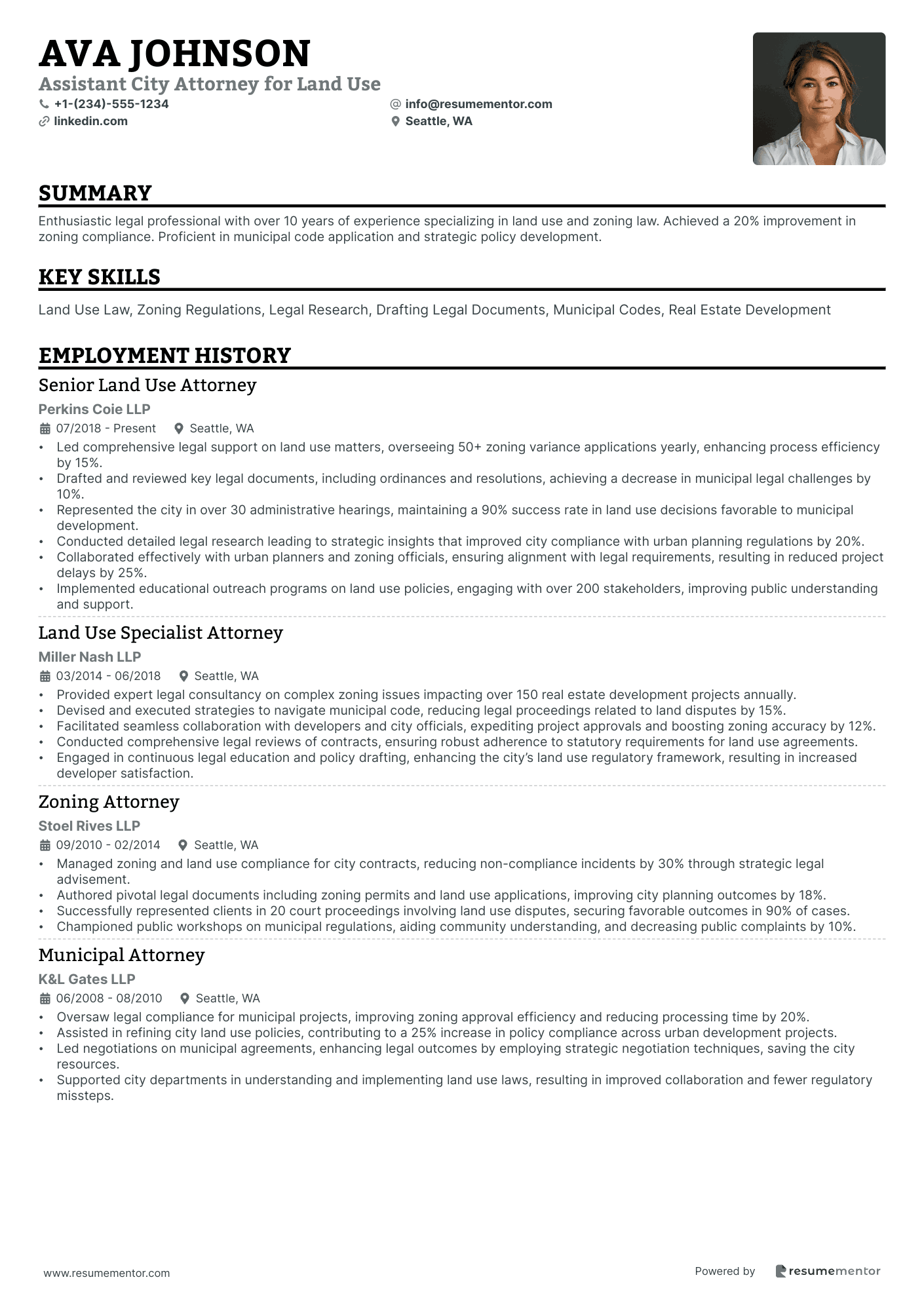Assistant City Attorney for Land Use
