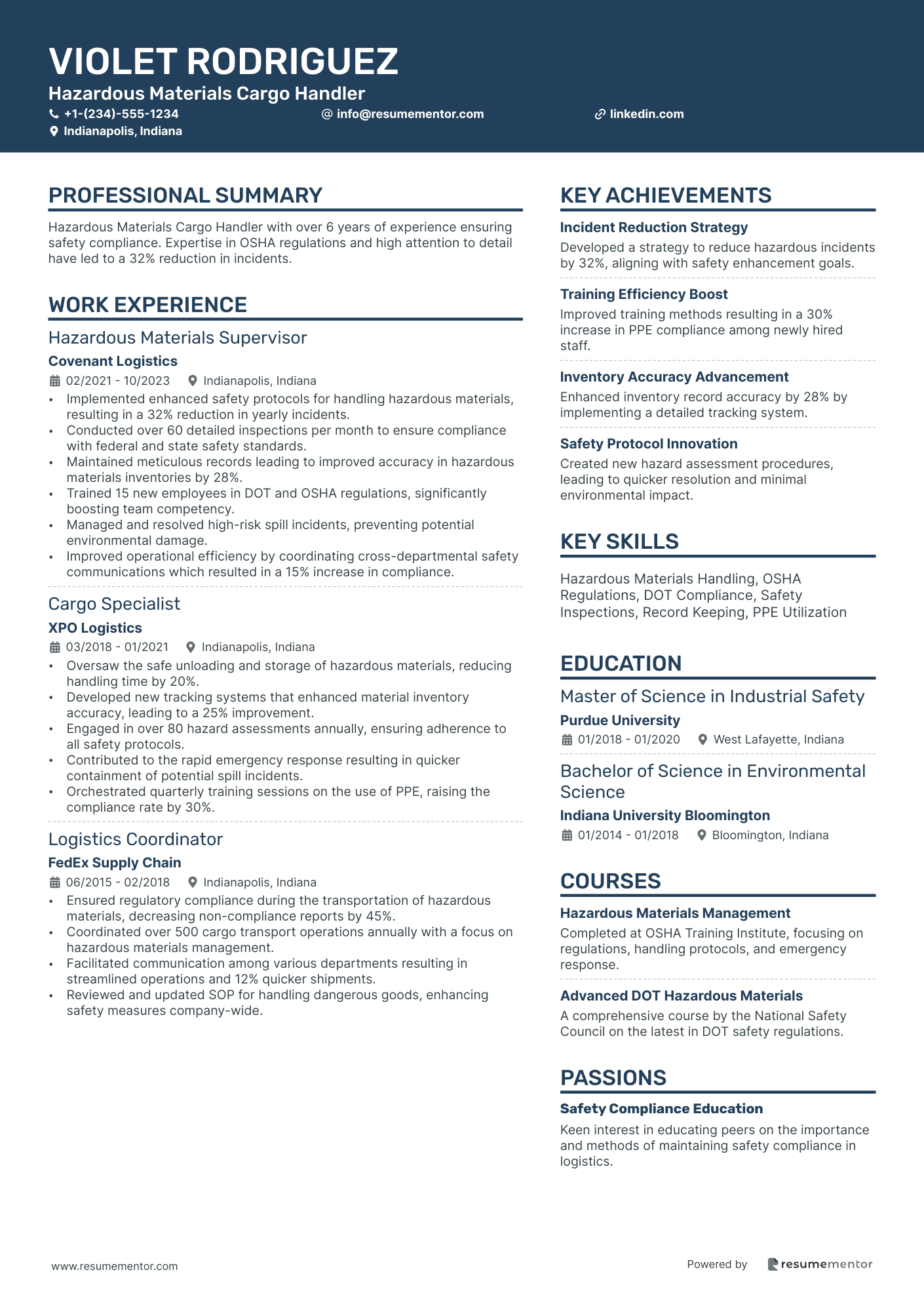 Hazardous Materials Cargo Handler