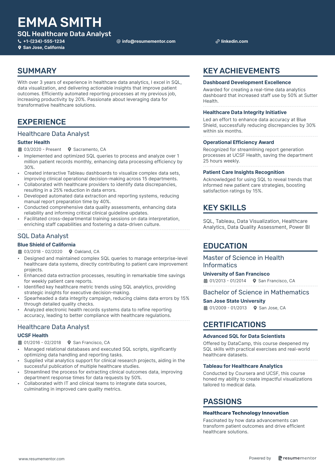 SQL Healthcare Data Analyst