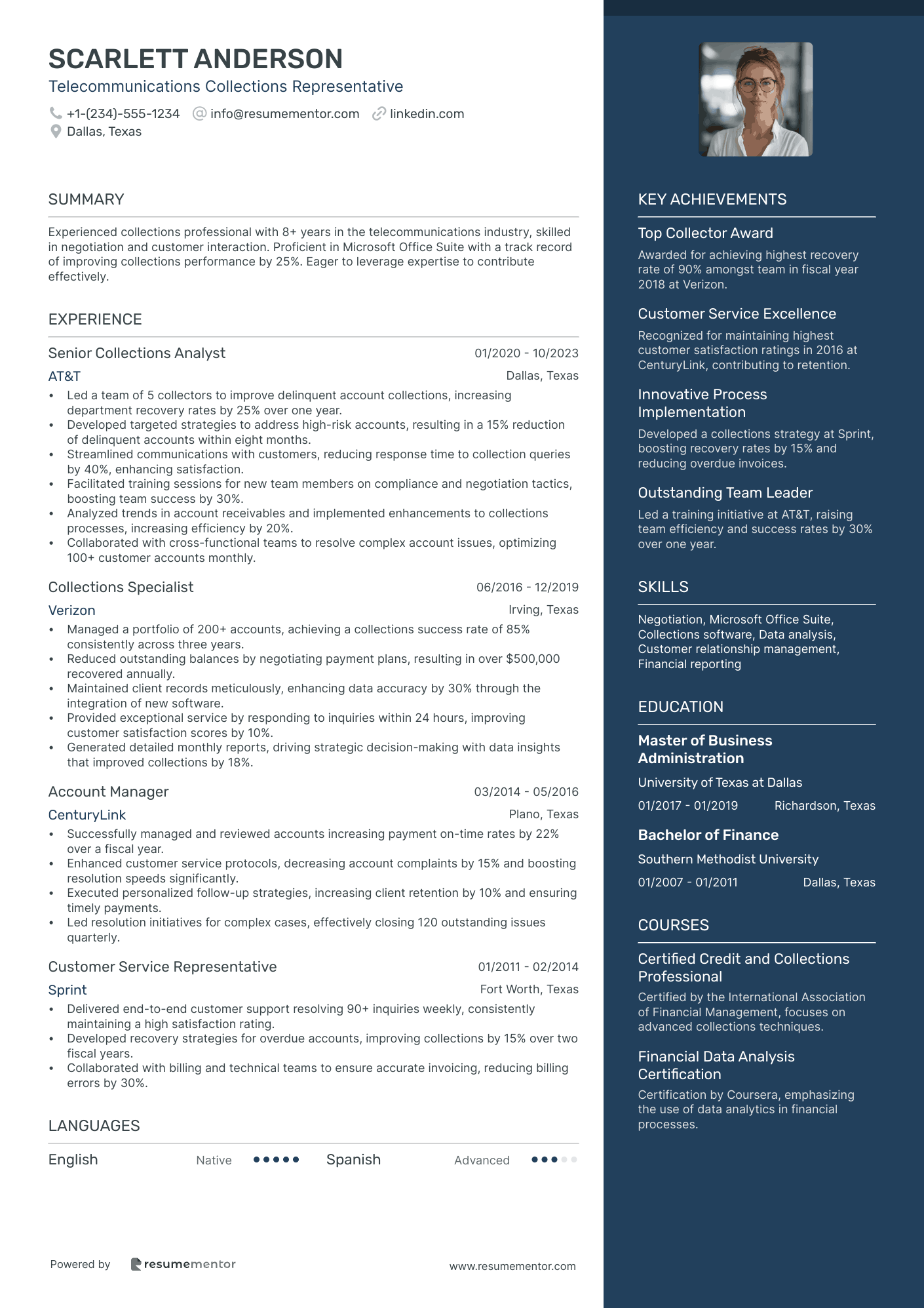 Telecommunications Collections Representative