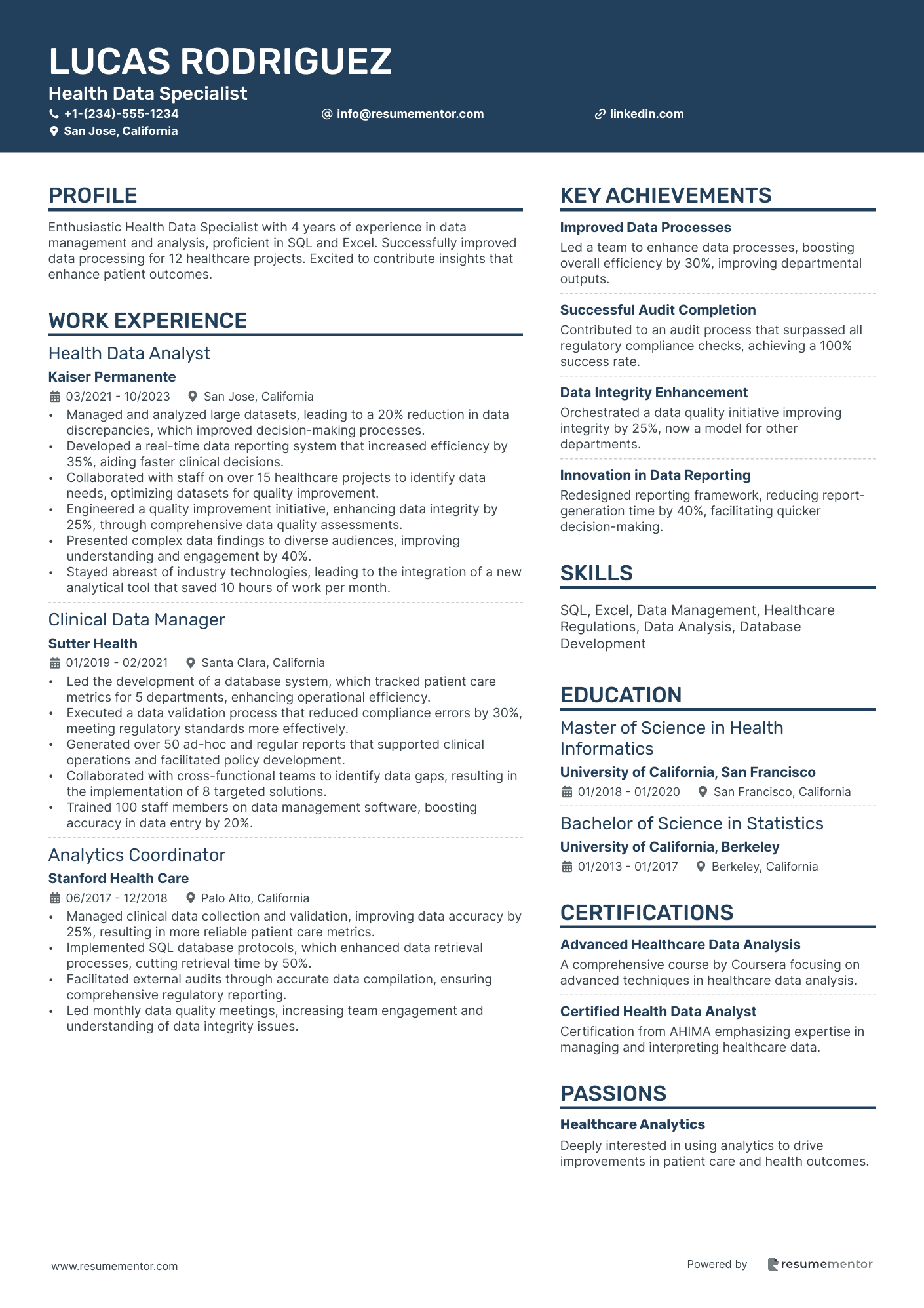 Health Data Specialist