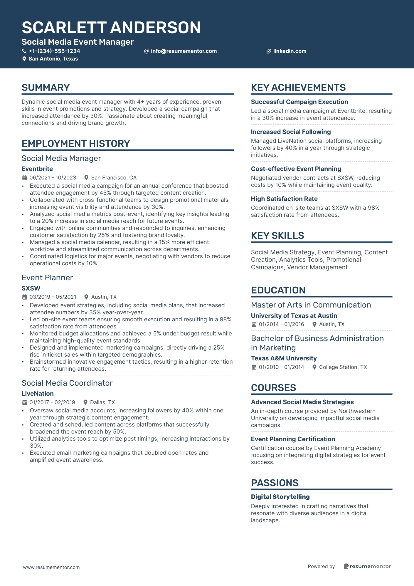 Social Media Event Manager