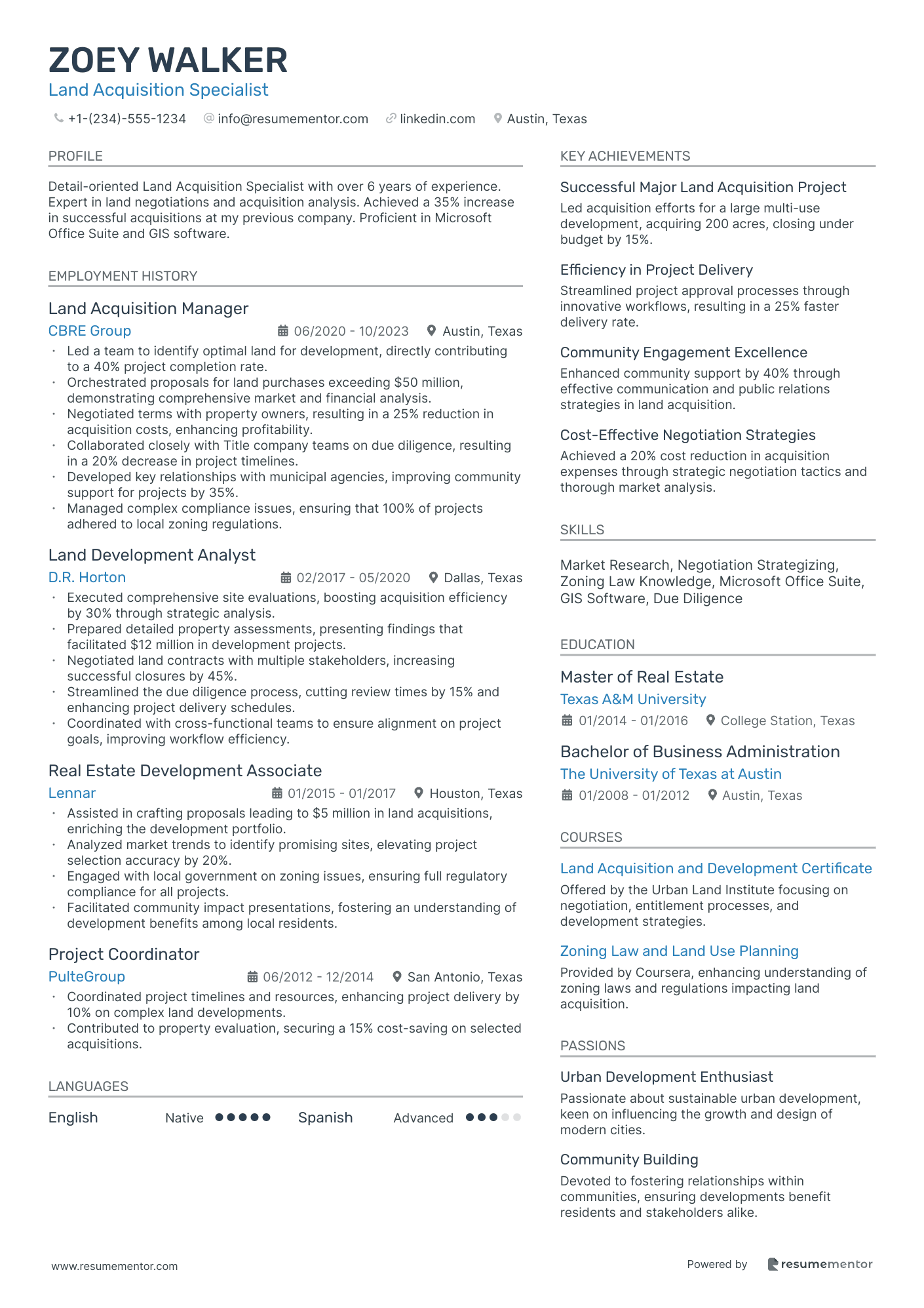 Land Acquisition Specialist