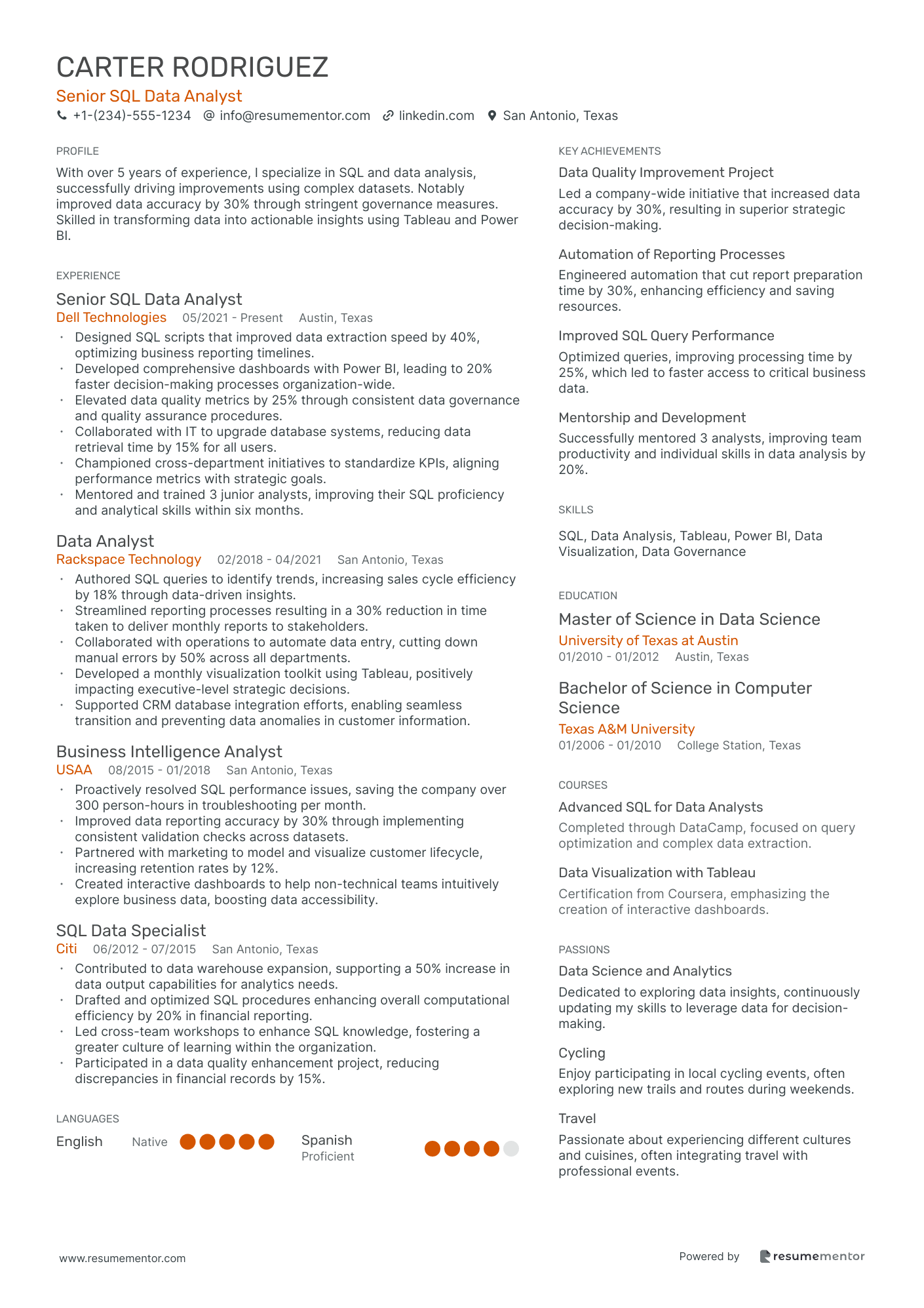 Senior SQL Data Analyst