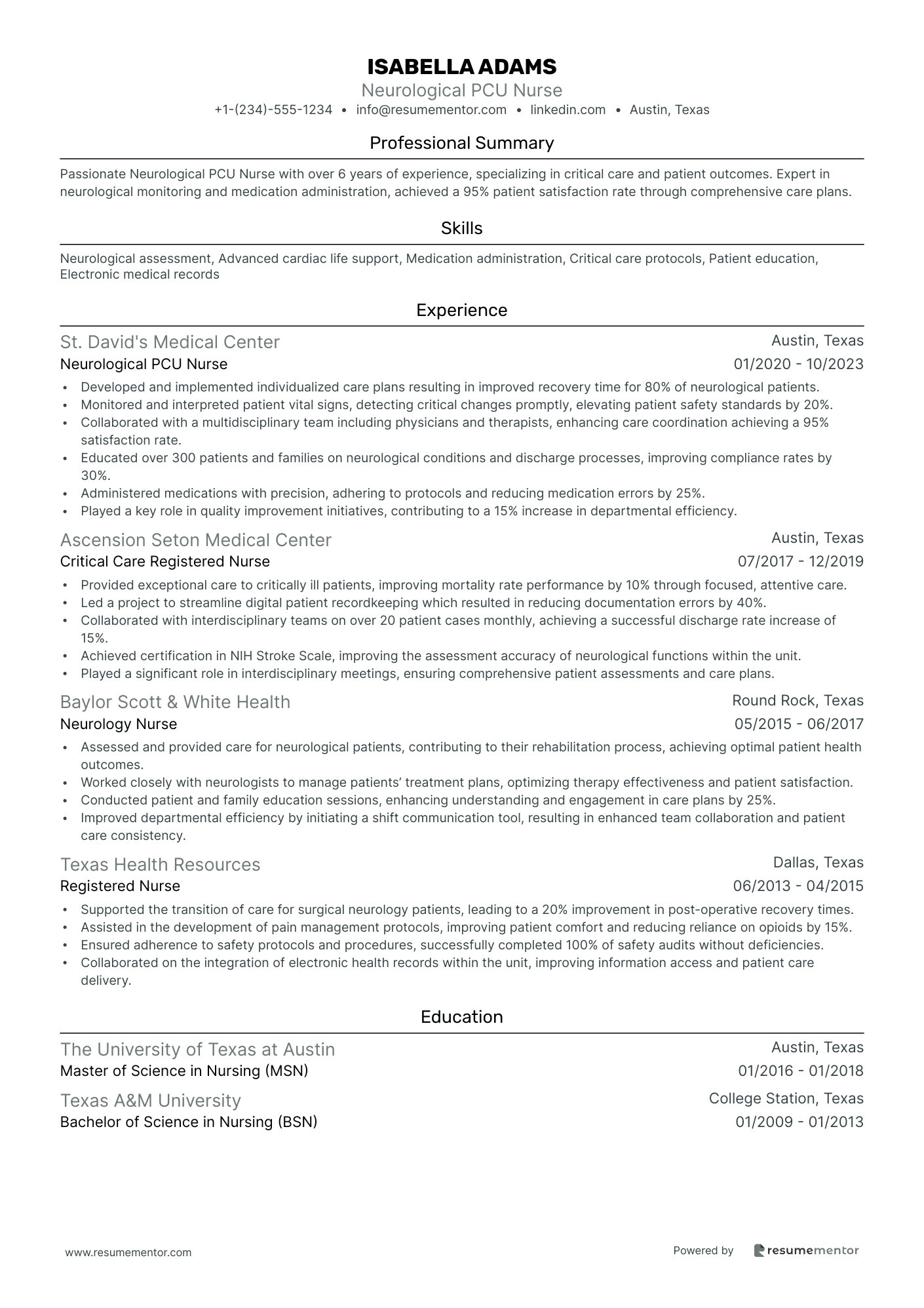 Neurological PCU Nurse