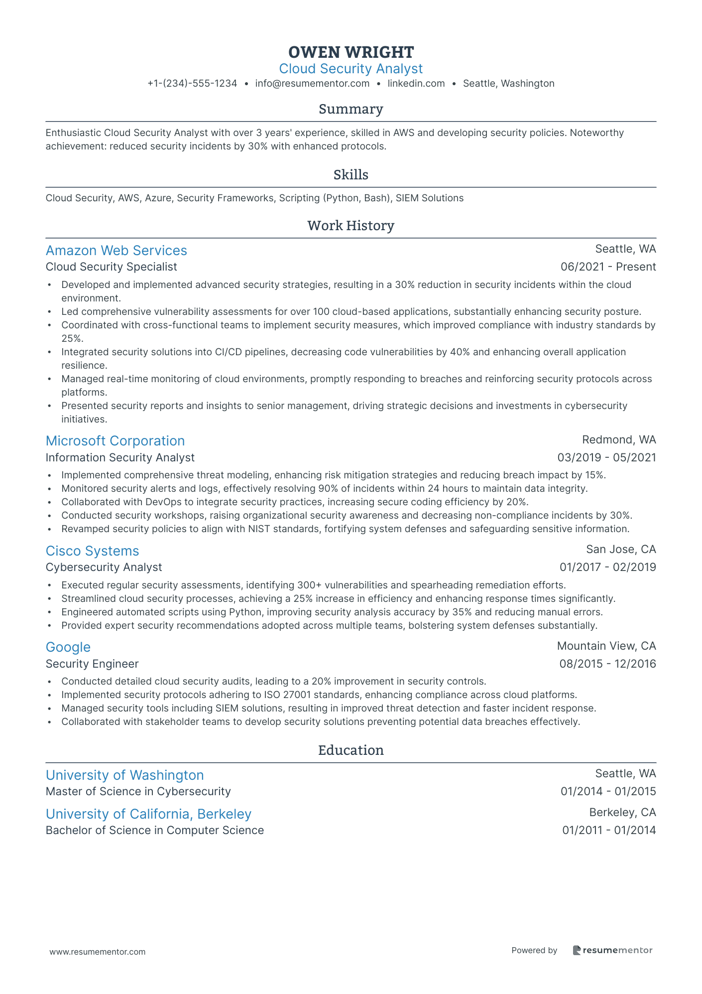 Cloud Security Analyst