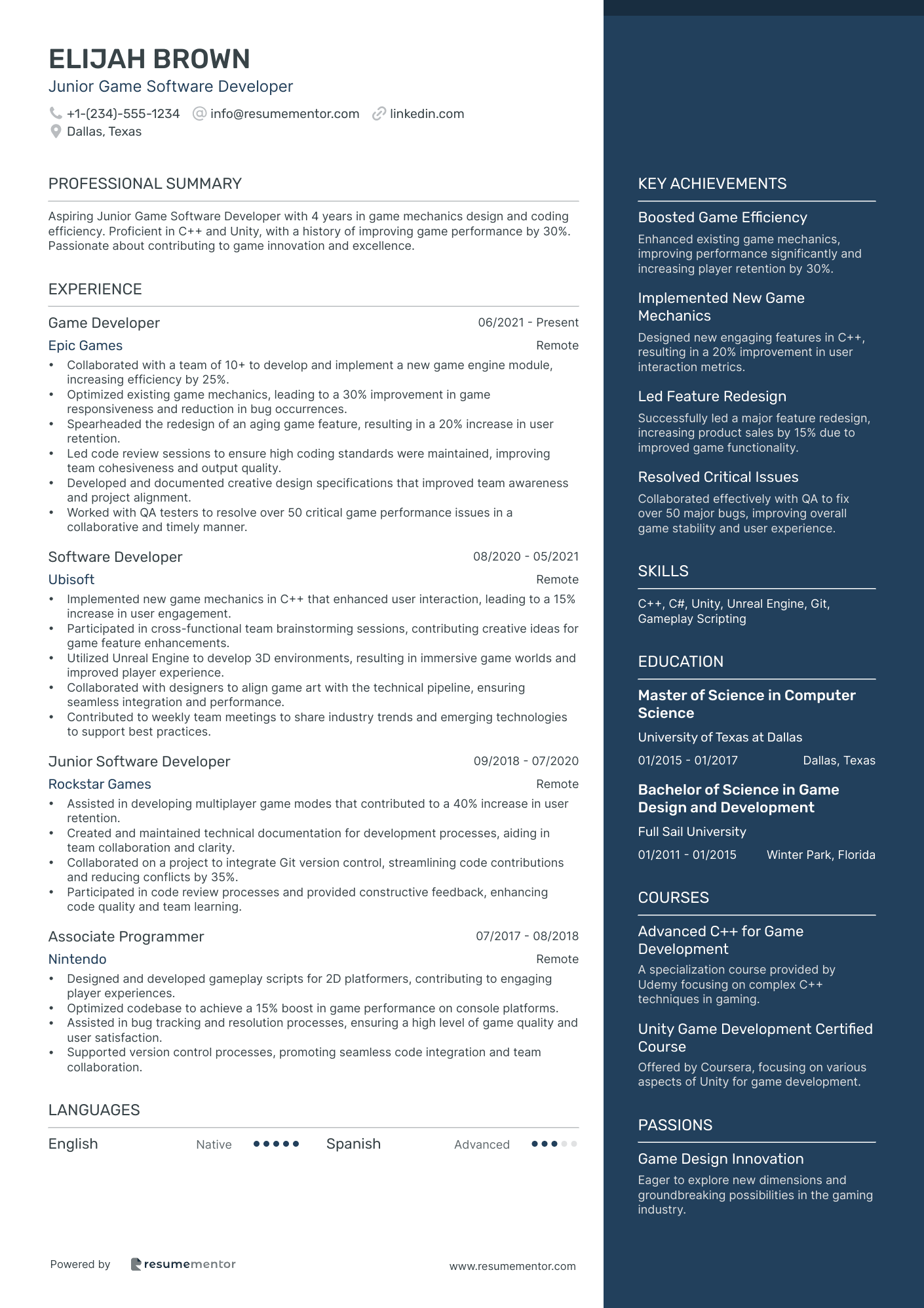 Junior Game Software Developer