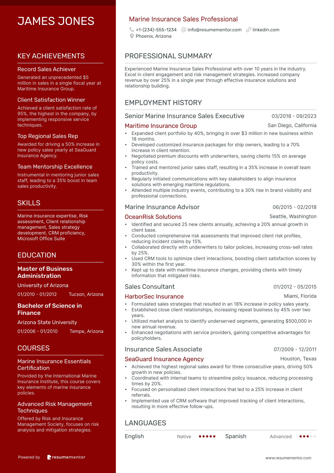 Marine Insurance Sales Professional