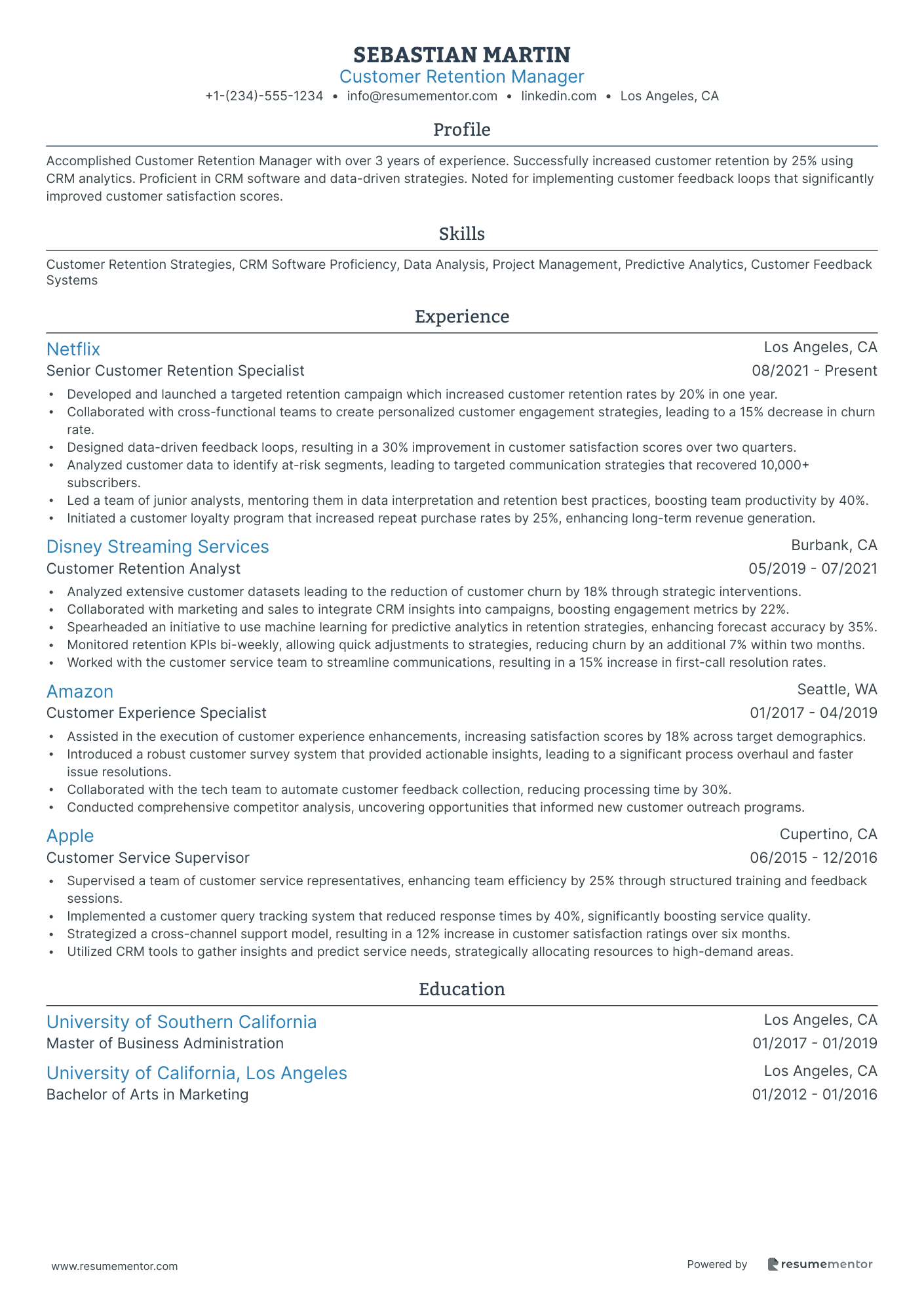 Customer Retention Manager