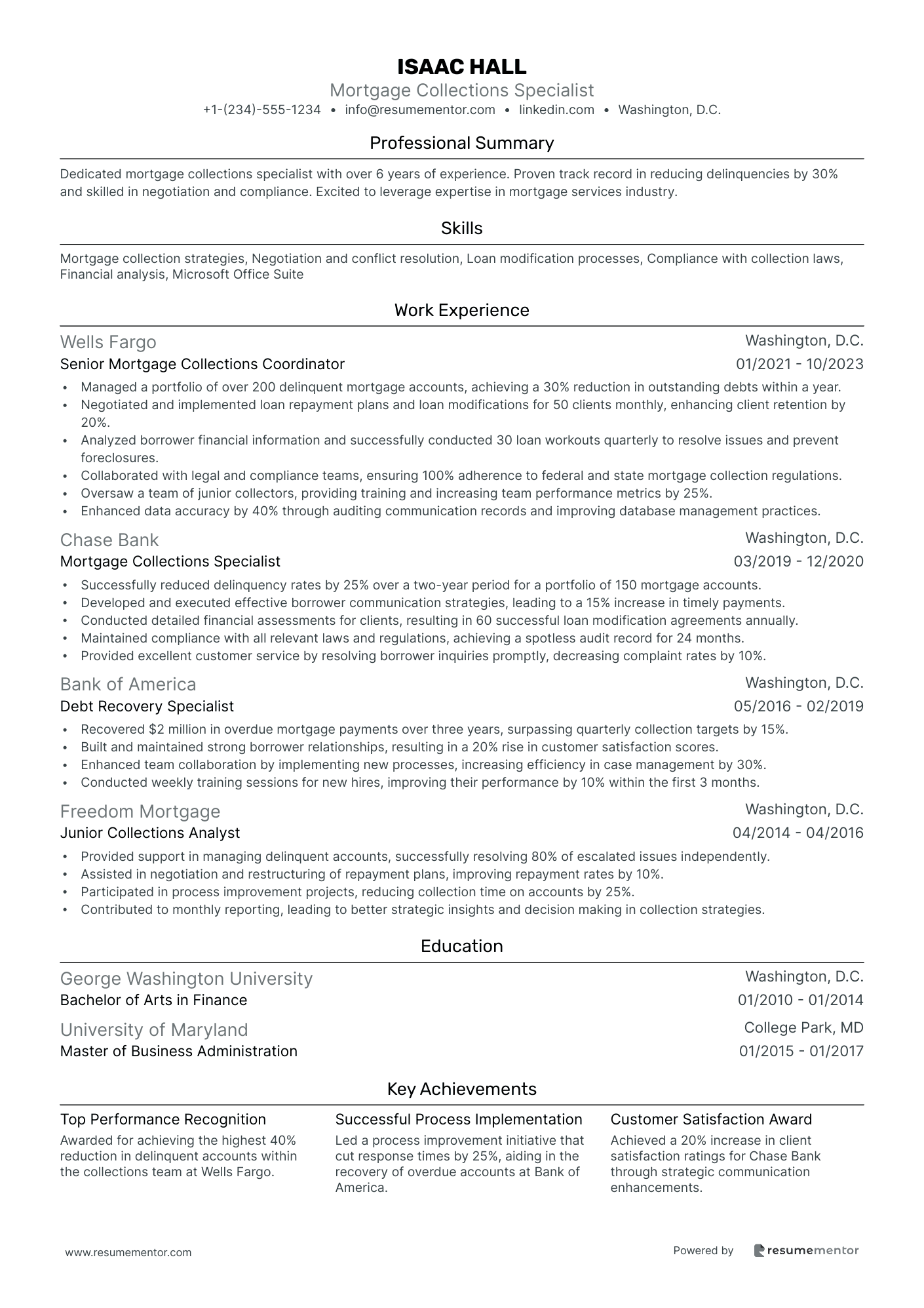 Mortgage Collections Specialist