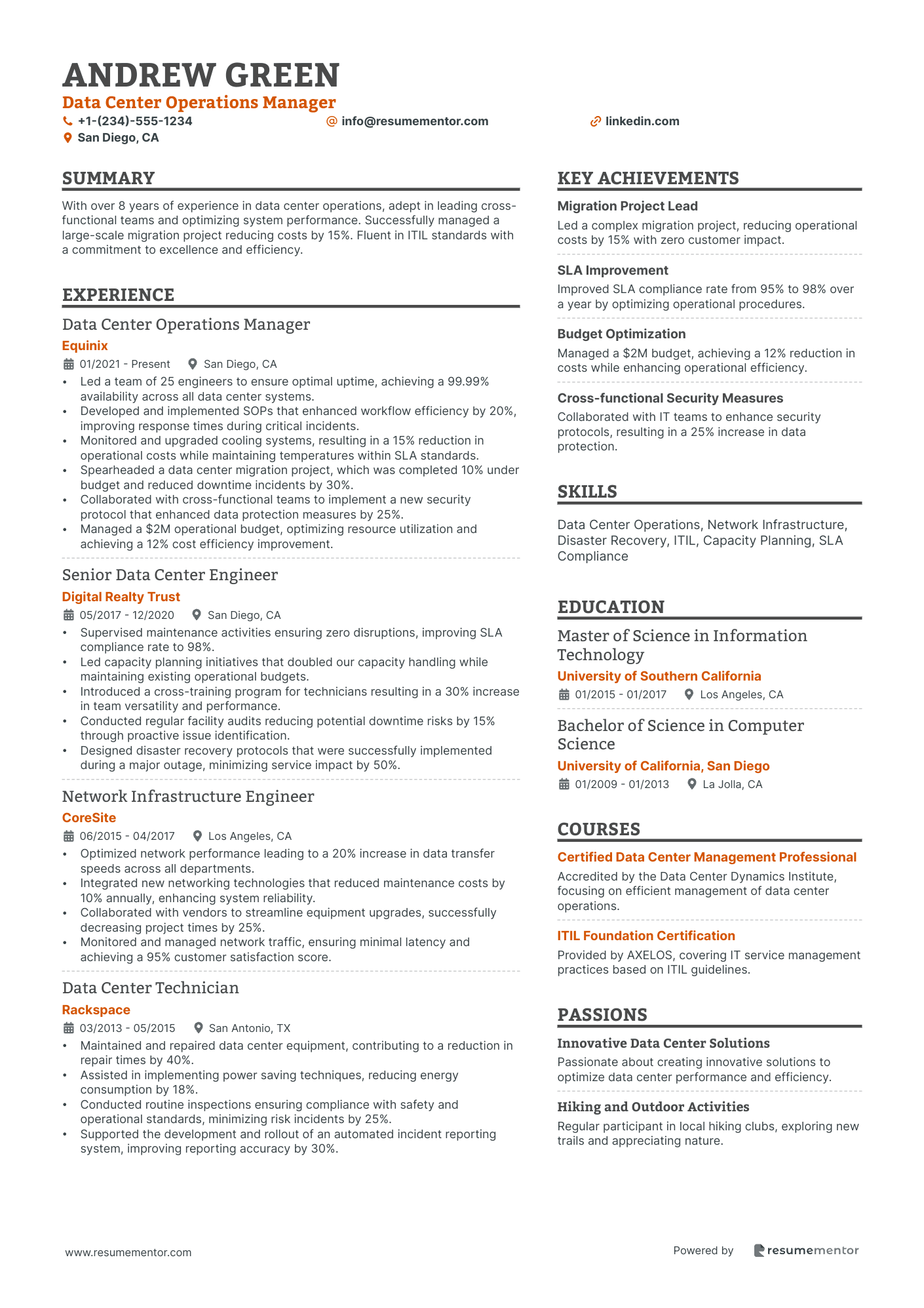 Data Center Operations Manager