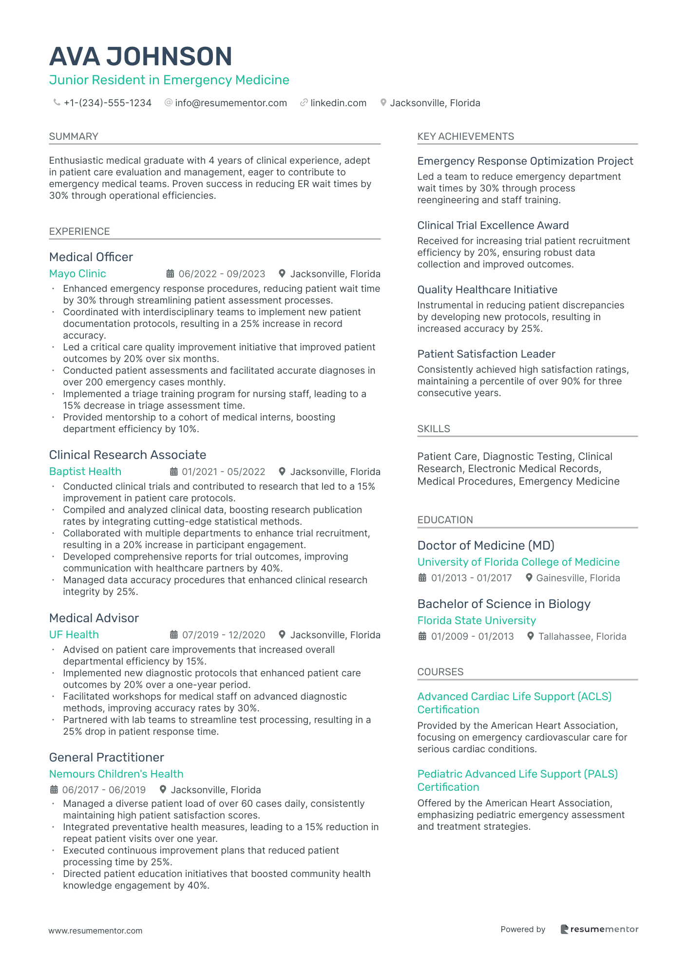 Junior Resident in Emergency Medicine