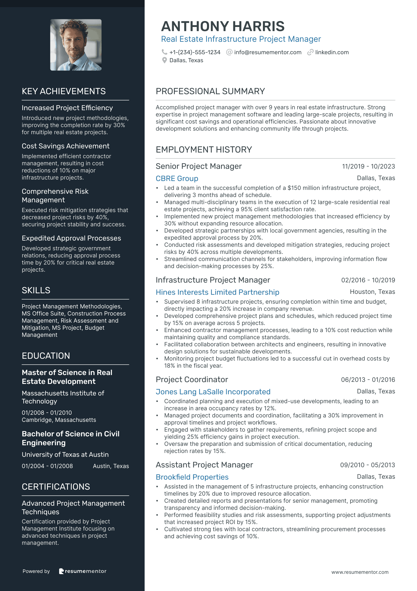 Real Estate Infrastructure Project Manager