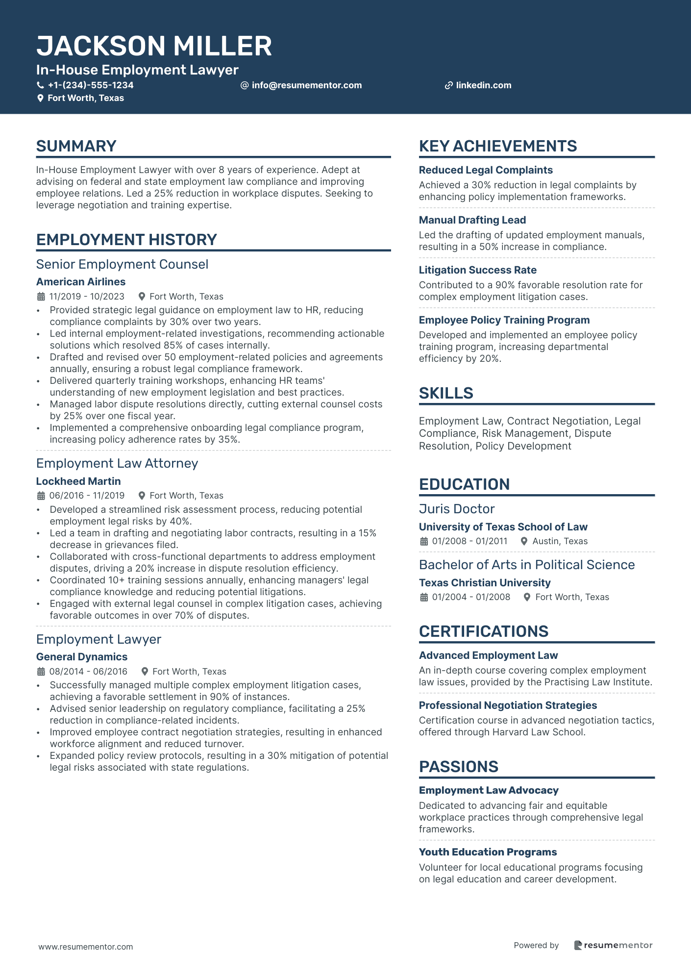 In House Employment Lawyers