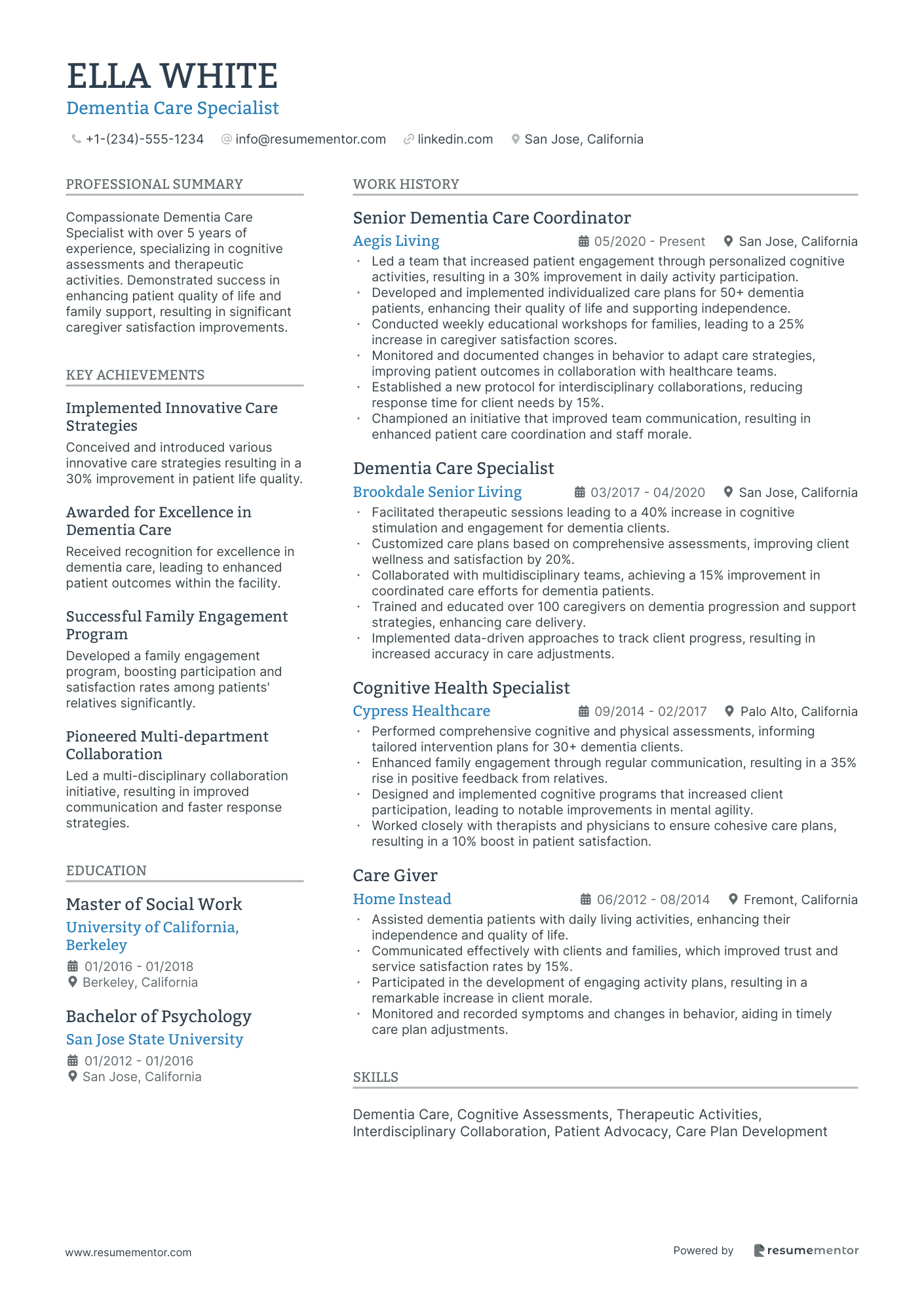 Dementia Care Specialist