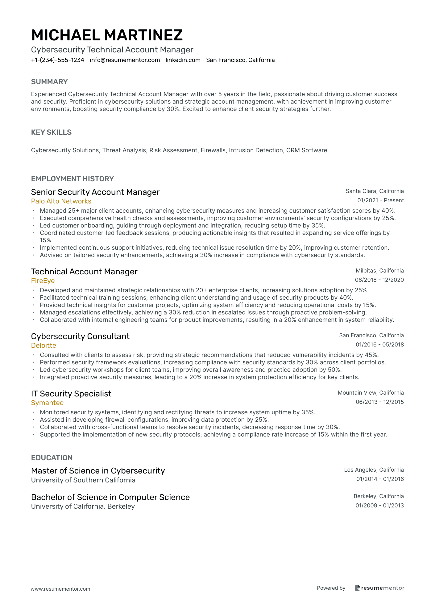 Cybersecurity Technical Account Manager