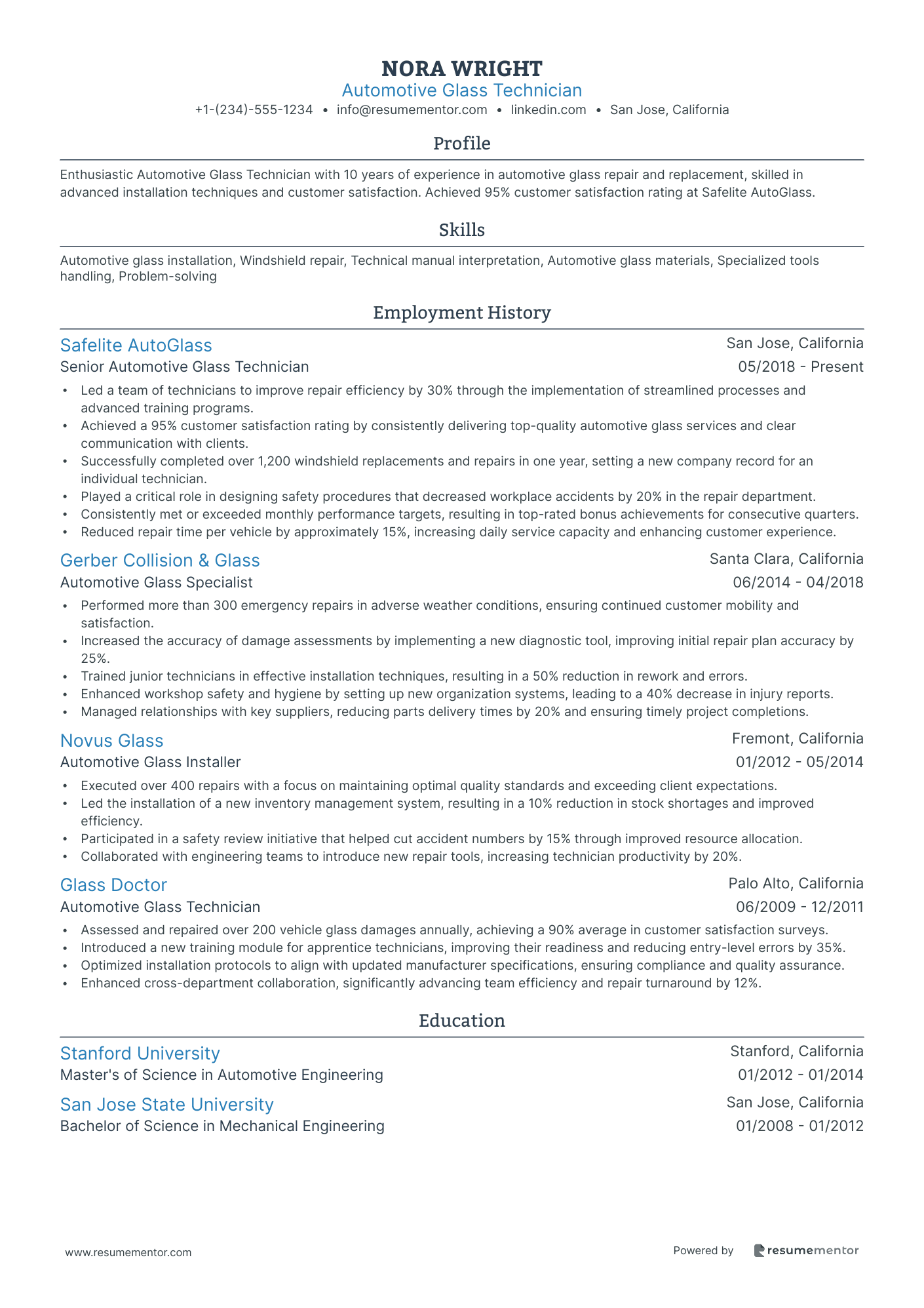 Automotive Glass Technician